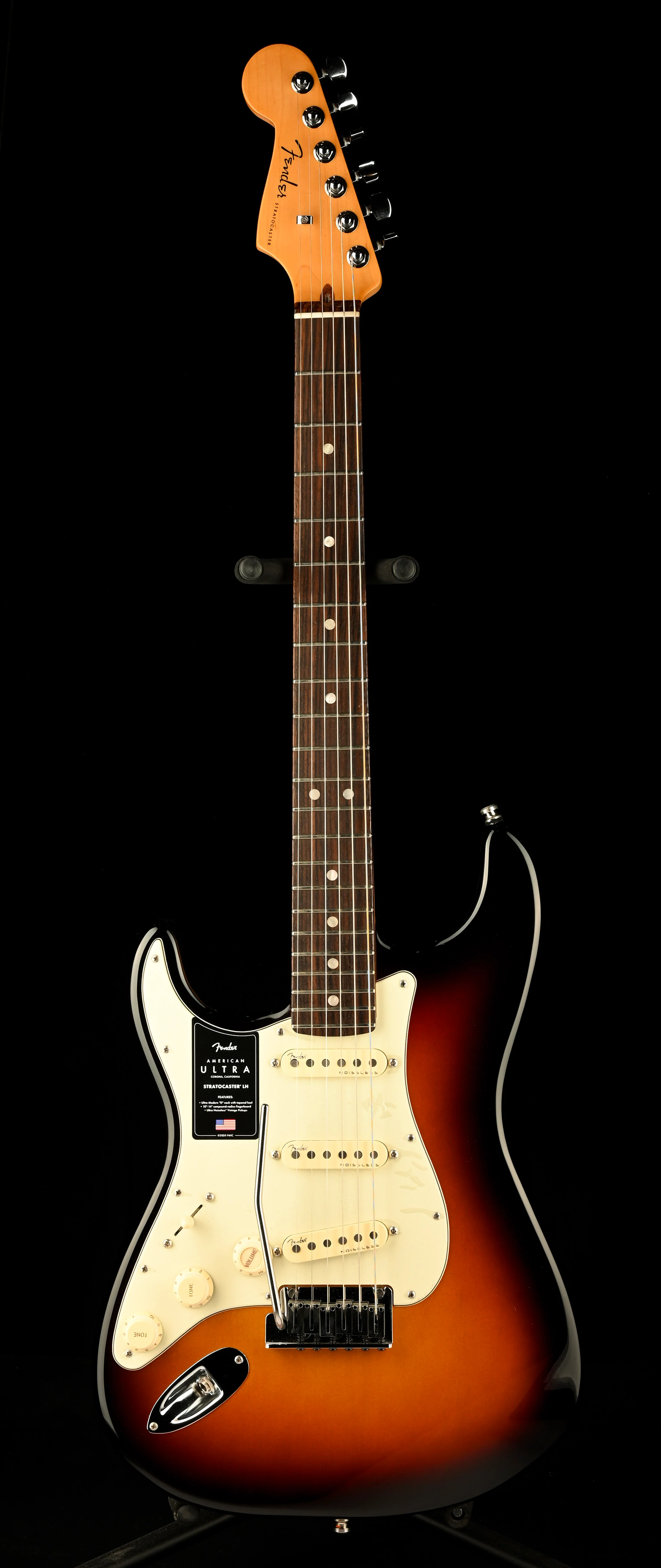 Used Fender American Ultra Stratocaster Left-Handed Ultraburst With OHSC - Image 2