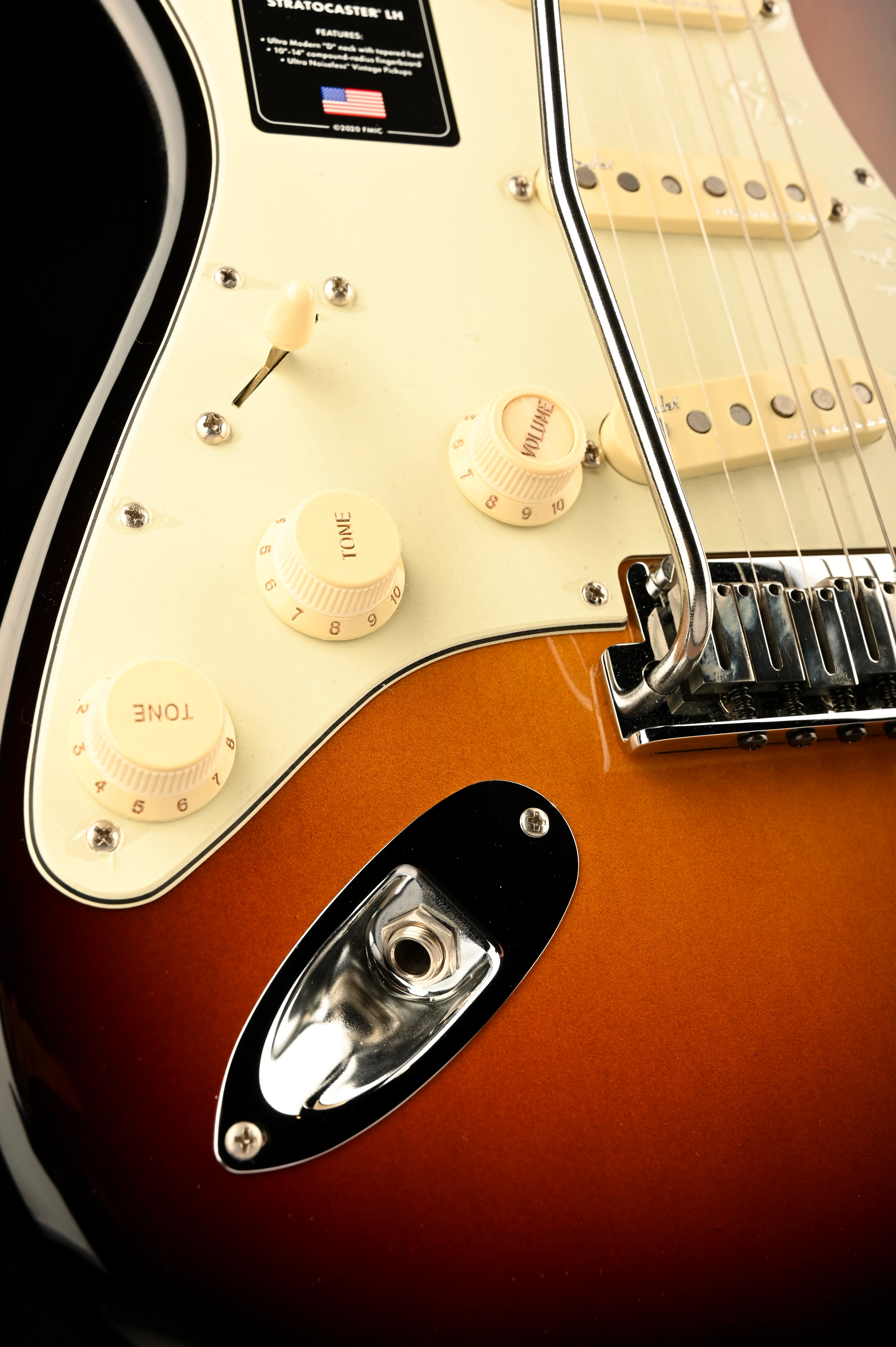 Used Fender American Ultra Stratocaster Left-Handed Ultraburst With OHSC - Image 8