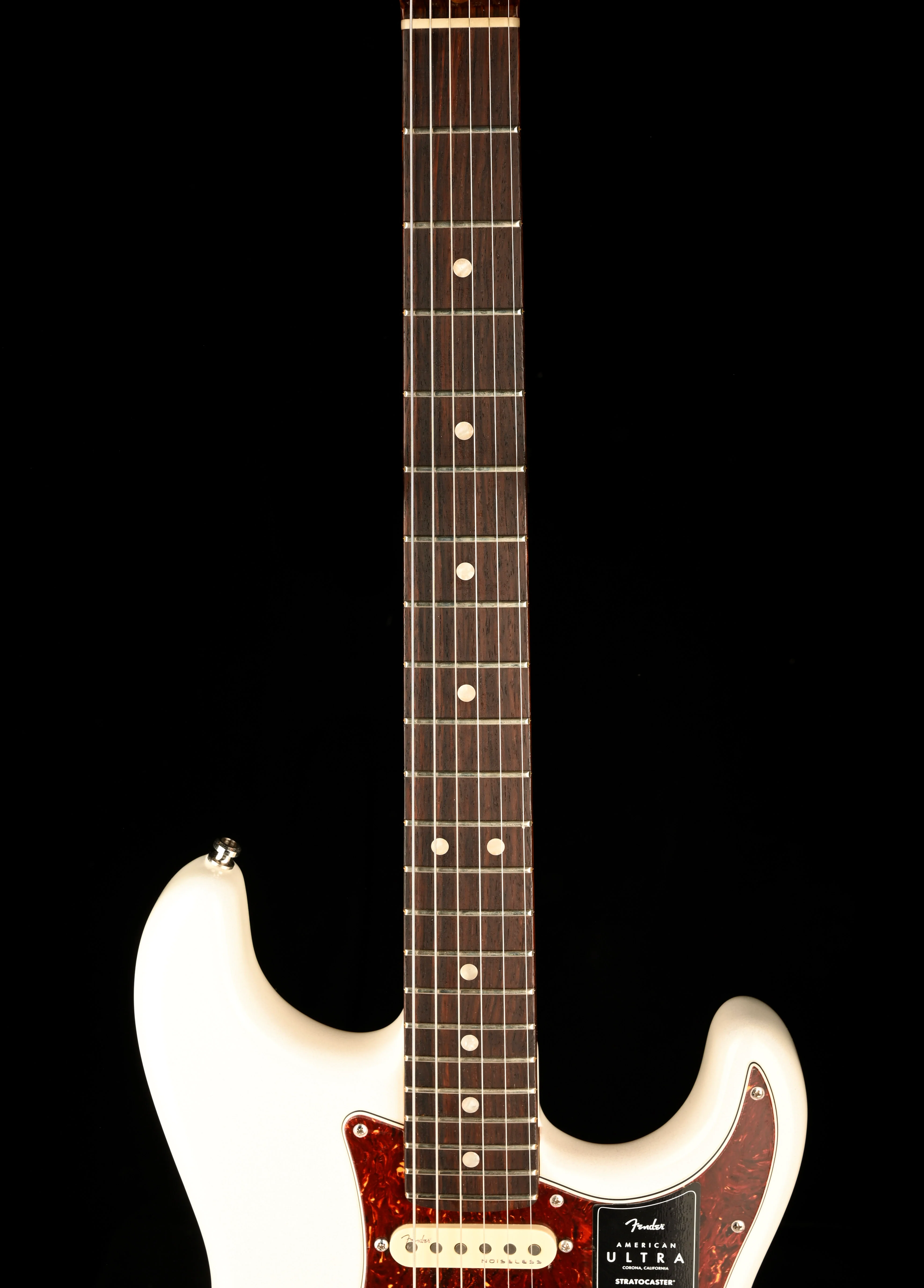 Used Fender American Ultra Stratocaster Rswd Fingerboard Arctic Pearl With Case - Image 11