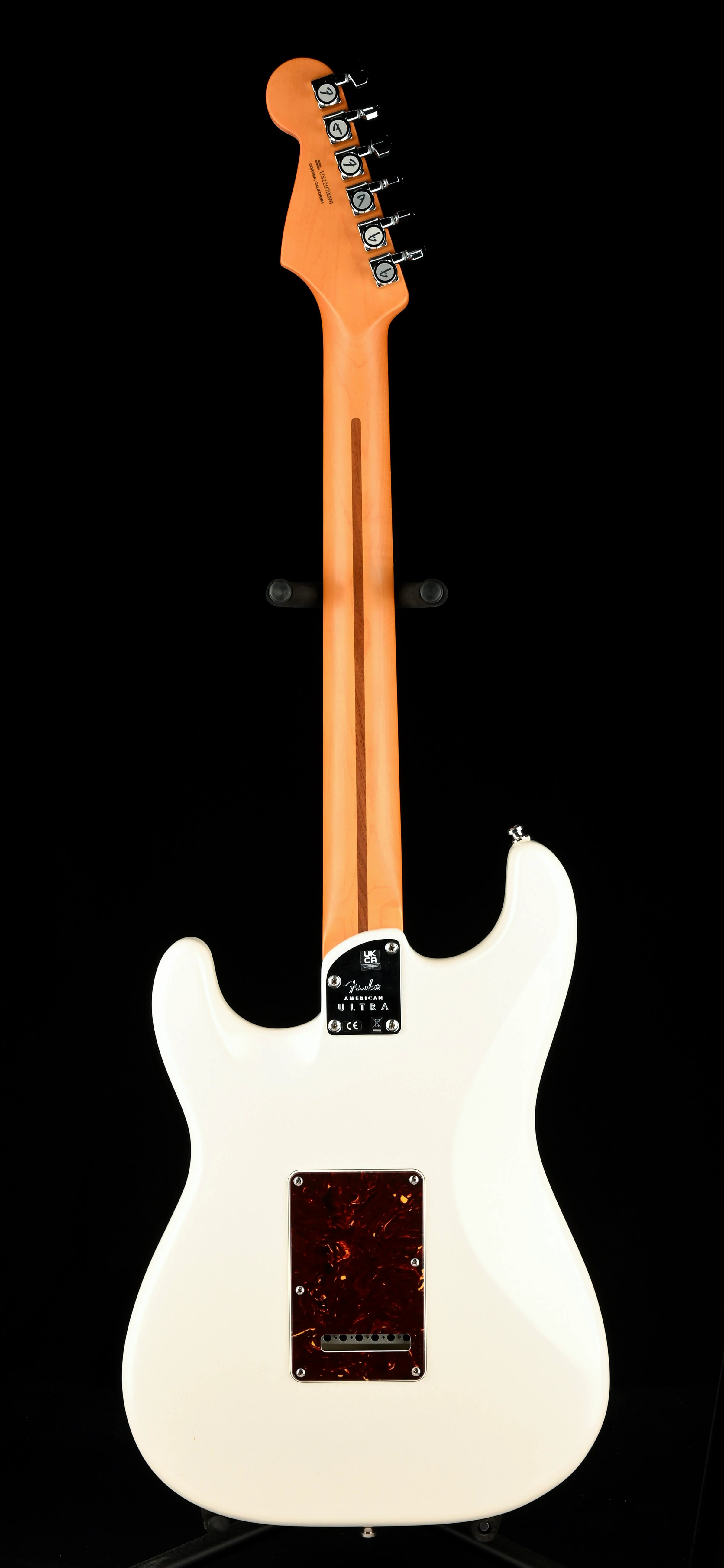 Used Fender American Ultra Stratocaster Rswd Fingerboard Arctic Pearl With Case - Image 13
