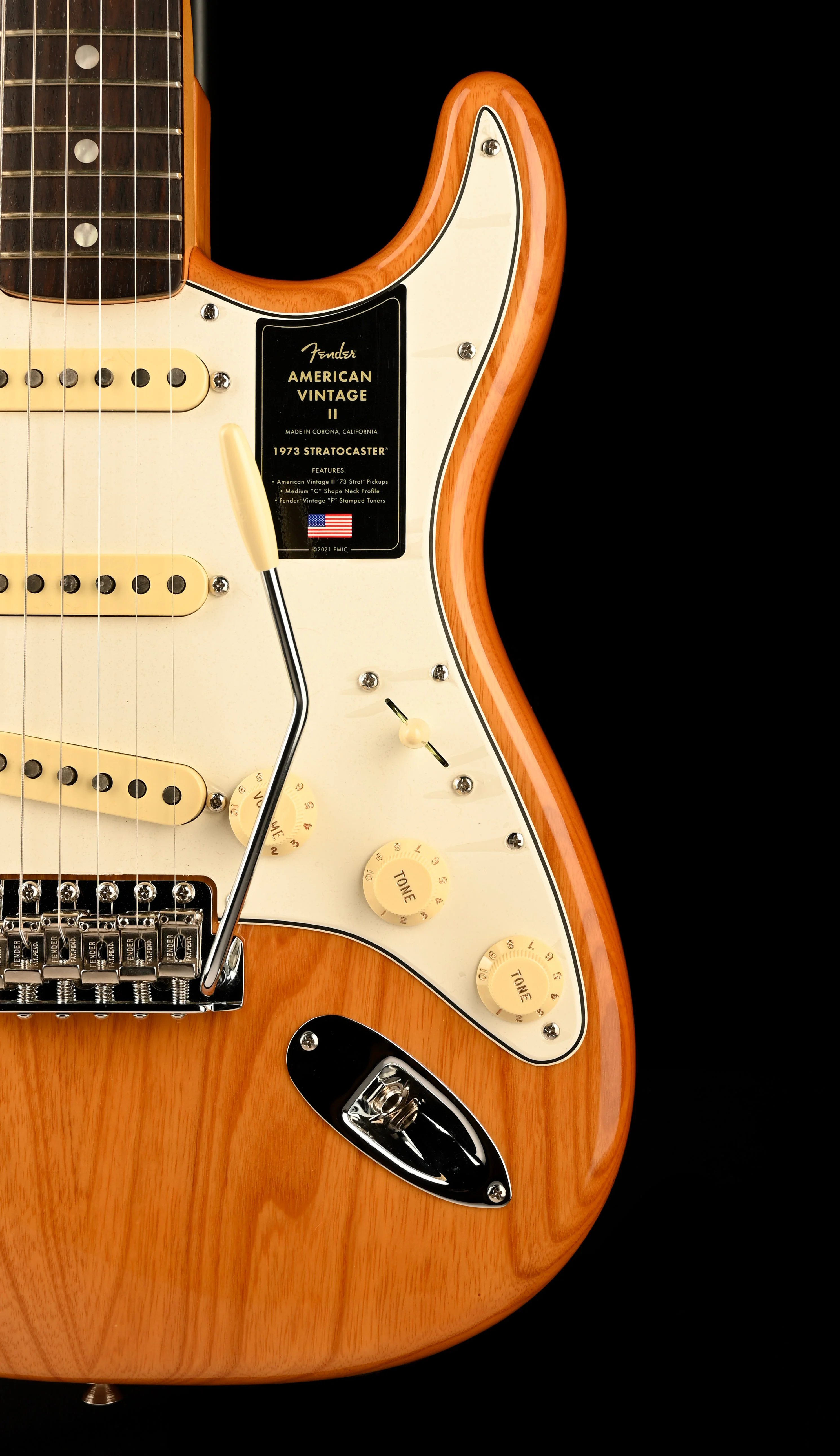 Used Fender American Vintage II 1973 Stratocaster Aged Natural with OHSC - Image 8