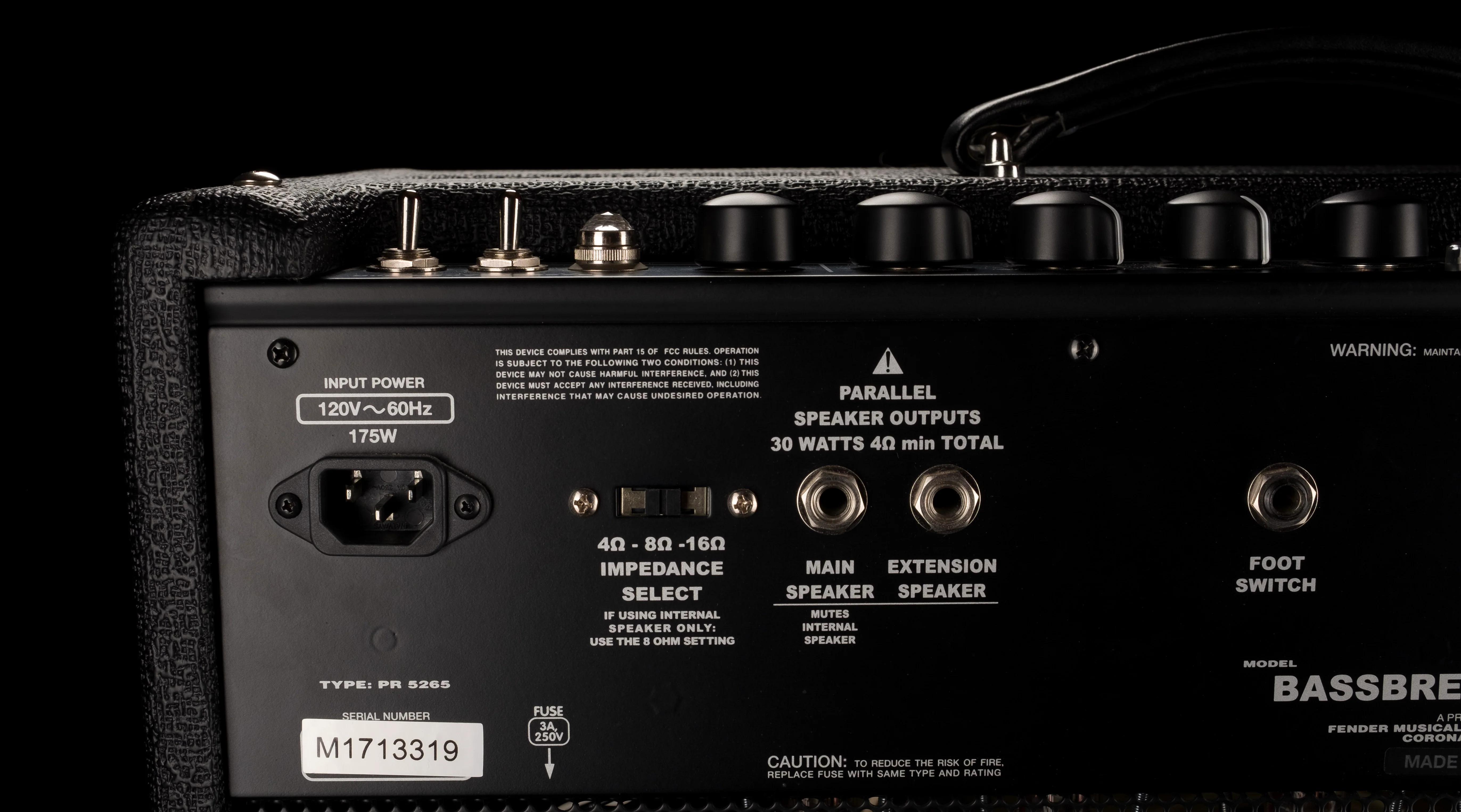 Used Fender Bassbreaker 30R Guitar Amplifier Combo with Footswitch - Image 10