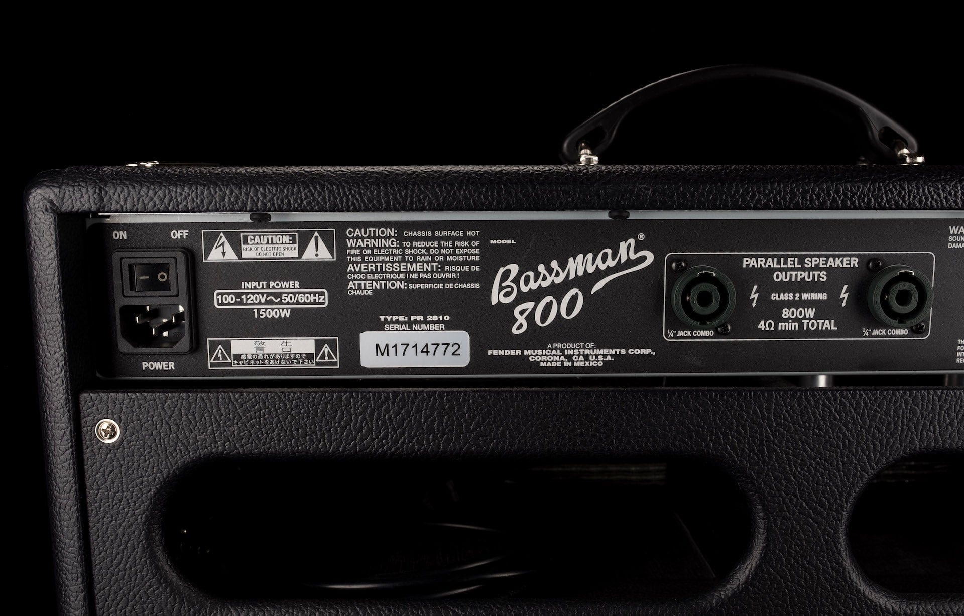 Used Fender Bassman 800 Bass Amp Head - Image 10