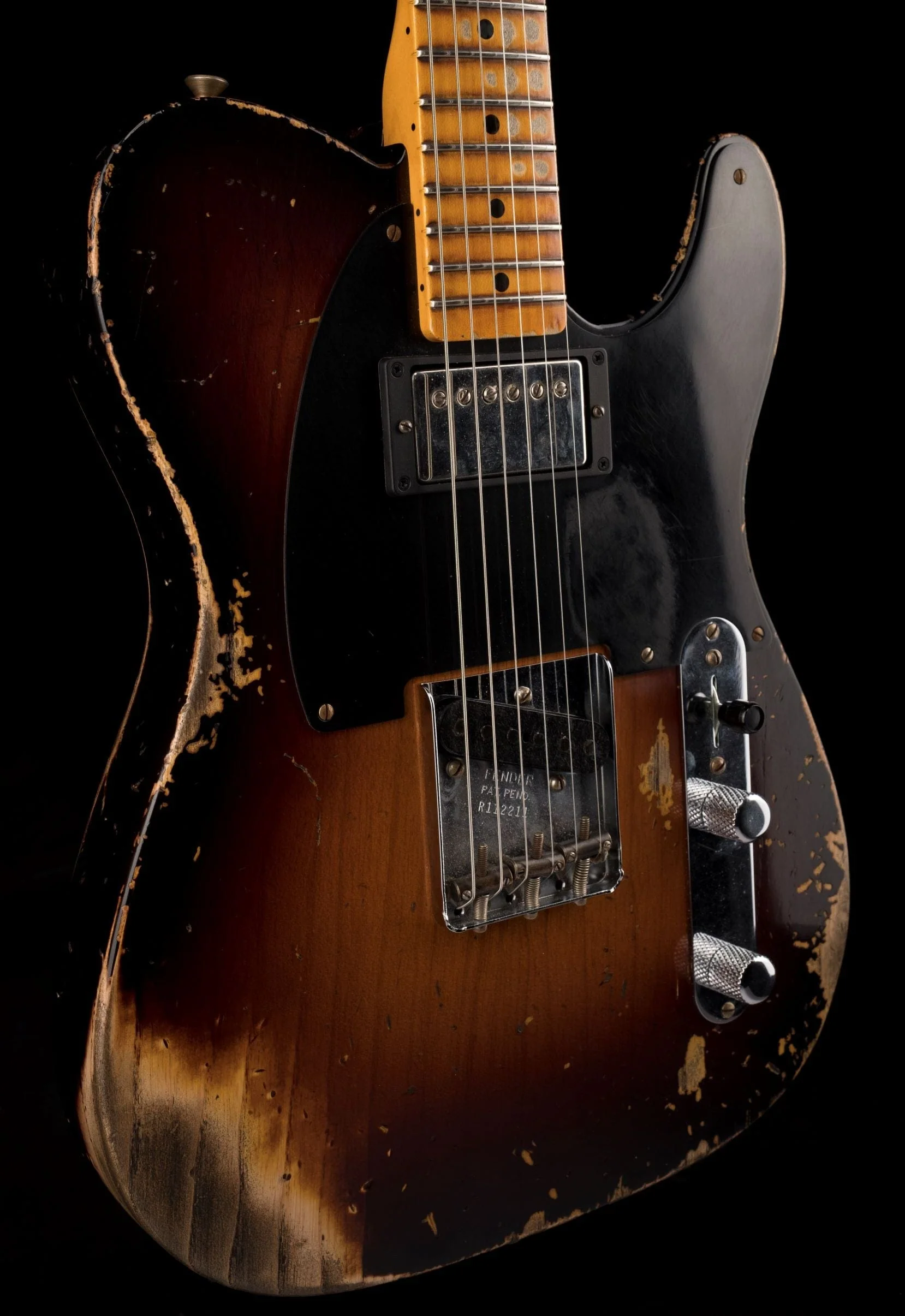Used Fender Custom Shop Limited Edition 1951 Telecaster HS Heavy Relic Wide Fade 2-Tone Sunburst with OHSC - Image 11
