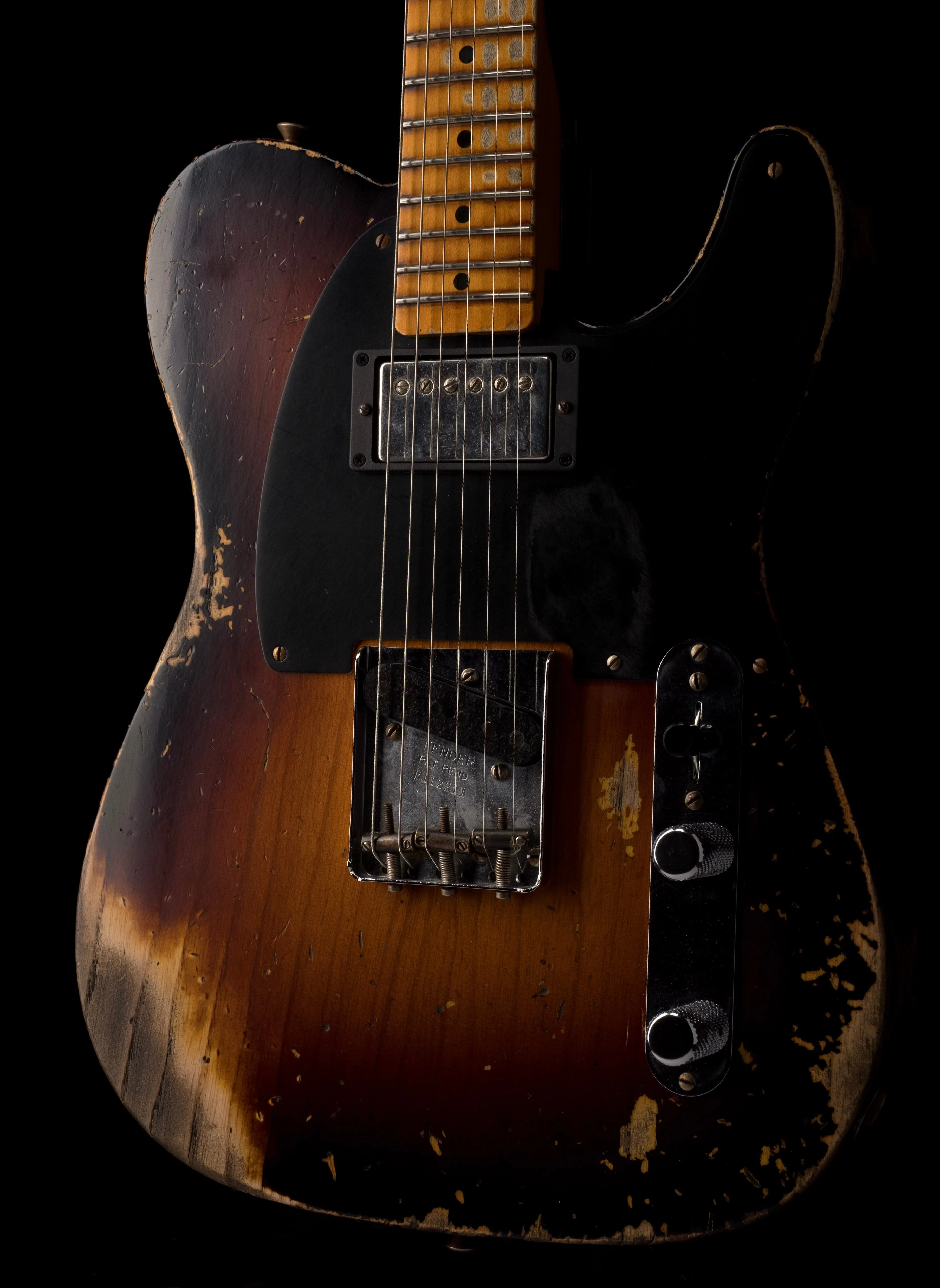 Used Fender Custom Shop Limited Edition 1951 Telecaster HS Heavy Relic Wide Fade 2-Tone Sunburst with OHSC - Image 12
