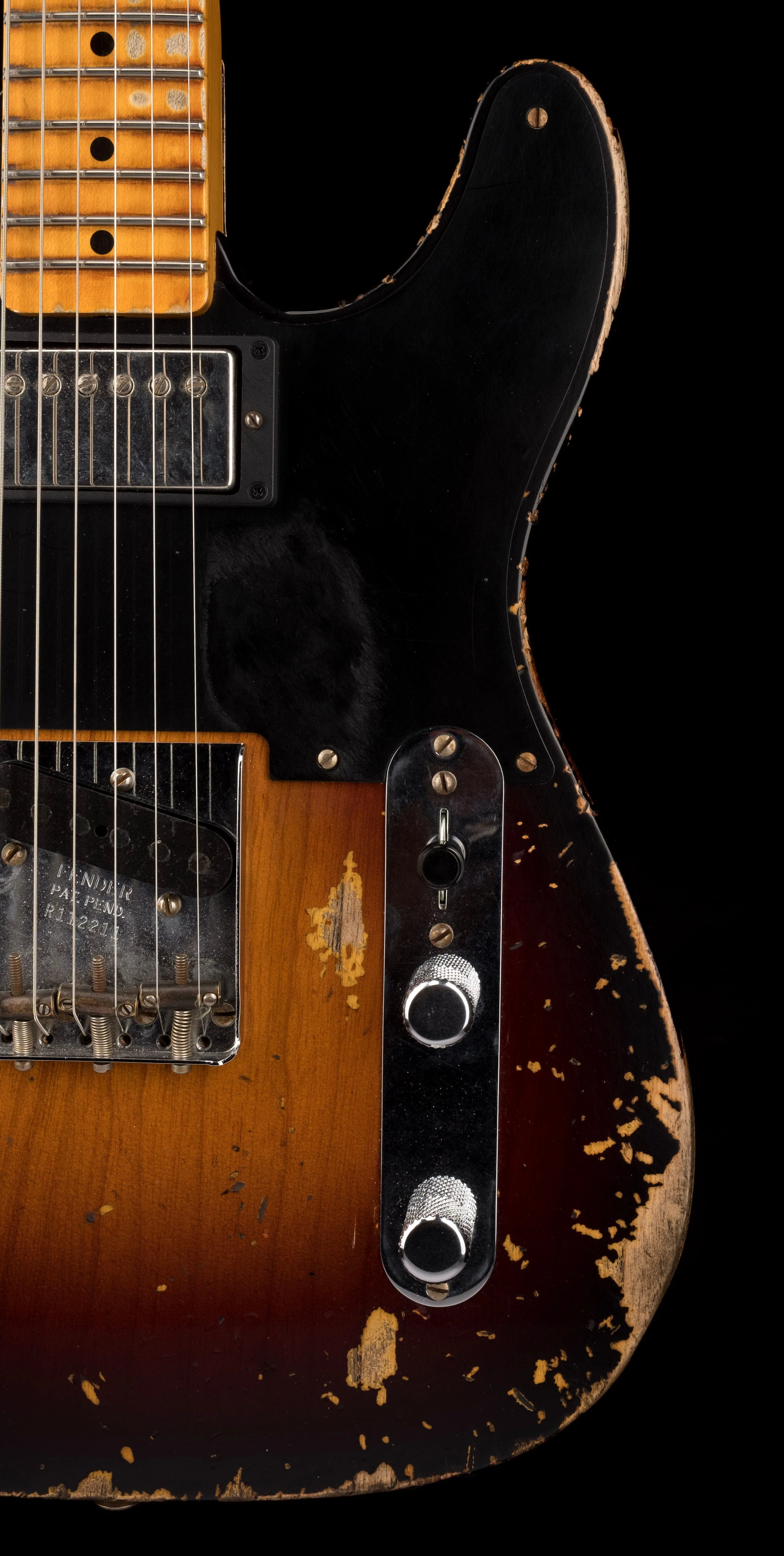 Used Fender Custom Shop Limited Edition 1951 Telecaster HS Heavy Relic Wide Fade 2-Tone Sunburst with OHSC - Image 8