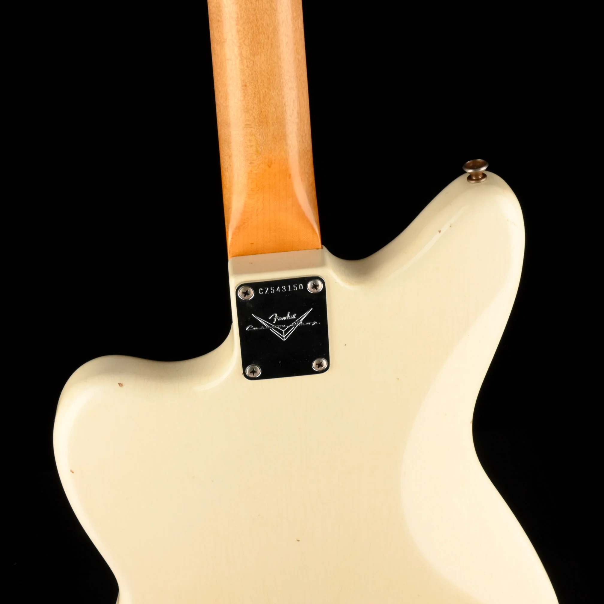 Used Fender Custom Shop 1959 Jazzmaster Journeyman Relic Aged Olympic White OHSC - Image 11