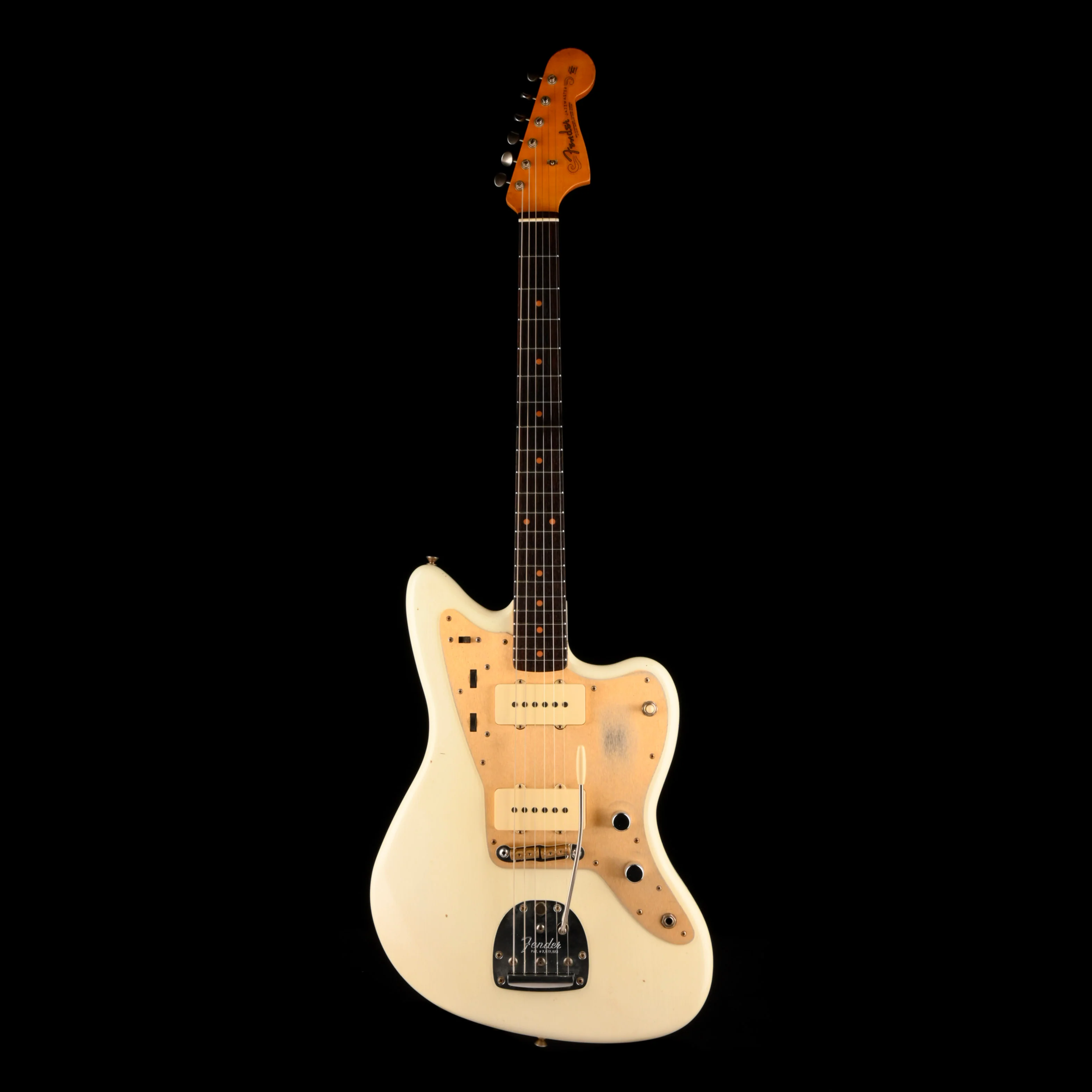 Used Fender Custom Shop 1959 Jazzmaster Journeyman Relic Aged Olympic White OHSC - Image 2
