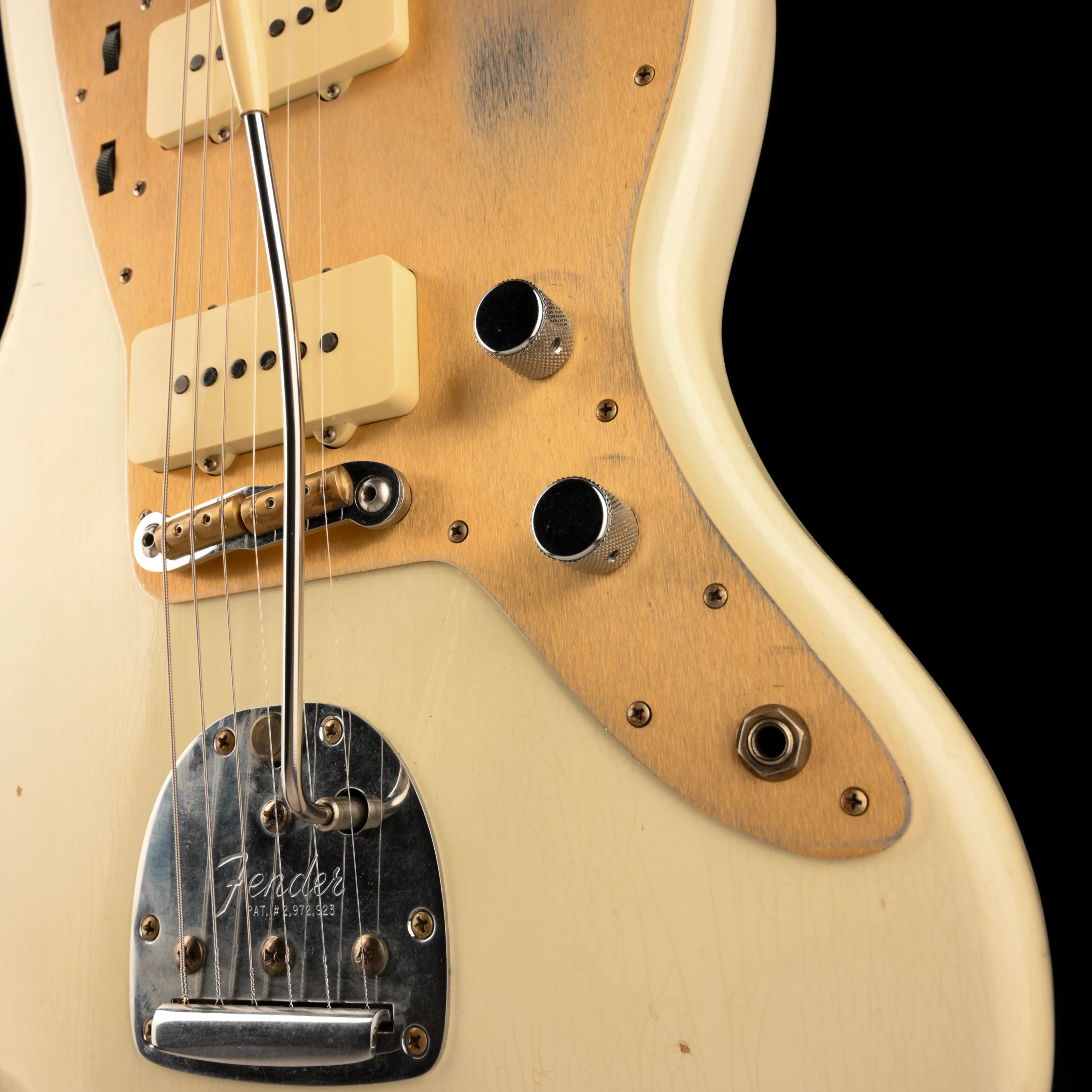 Used Fender Custom Shop 1959 Jazzmaster Journeyman Relic Aged Olympic White OHSC - Image 6