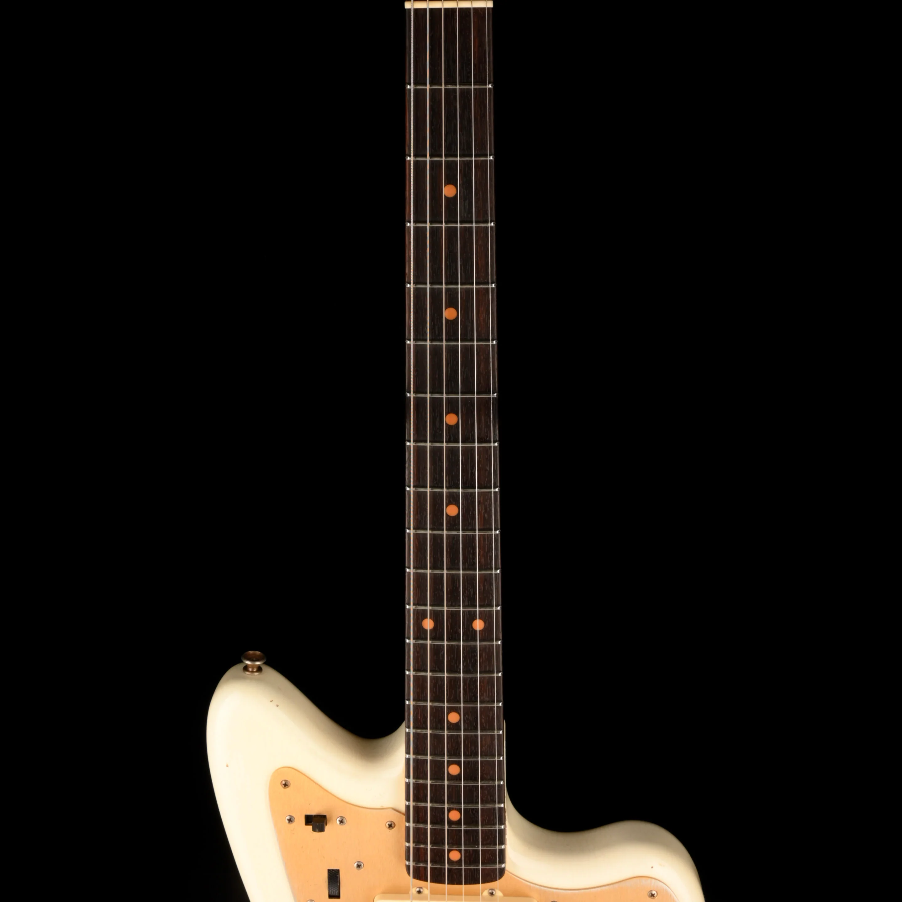 Used Fender Custom Shop 1959 Jazzmaster Journeyman Relic Aged Olympic White OHSC - Image 8