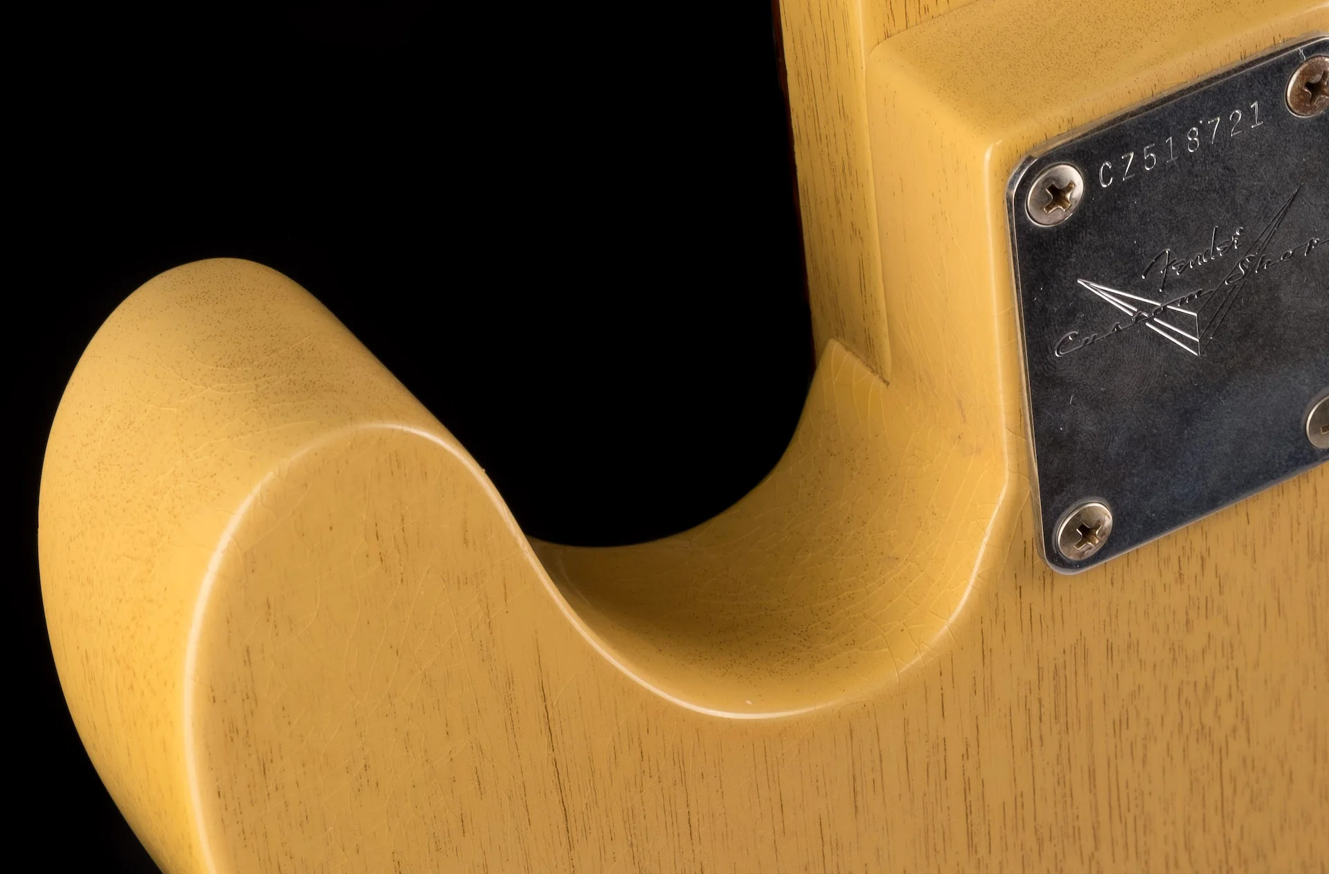 Pre Owned 2011 Fender Custom Shop Dale Wilson 60's Telecaster Relic TV Yellow Transparent OHSC - Image 16