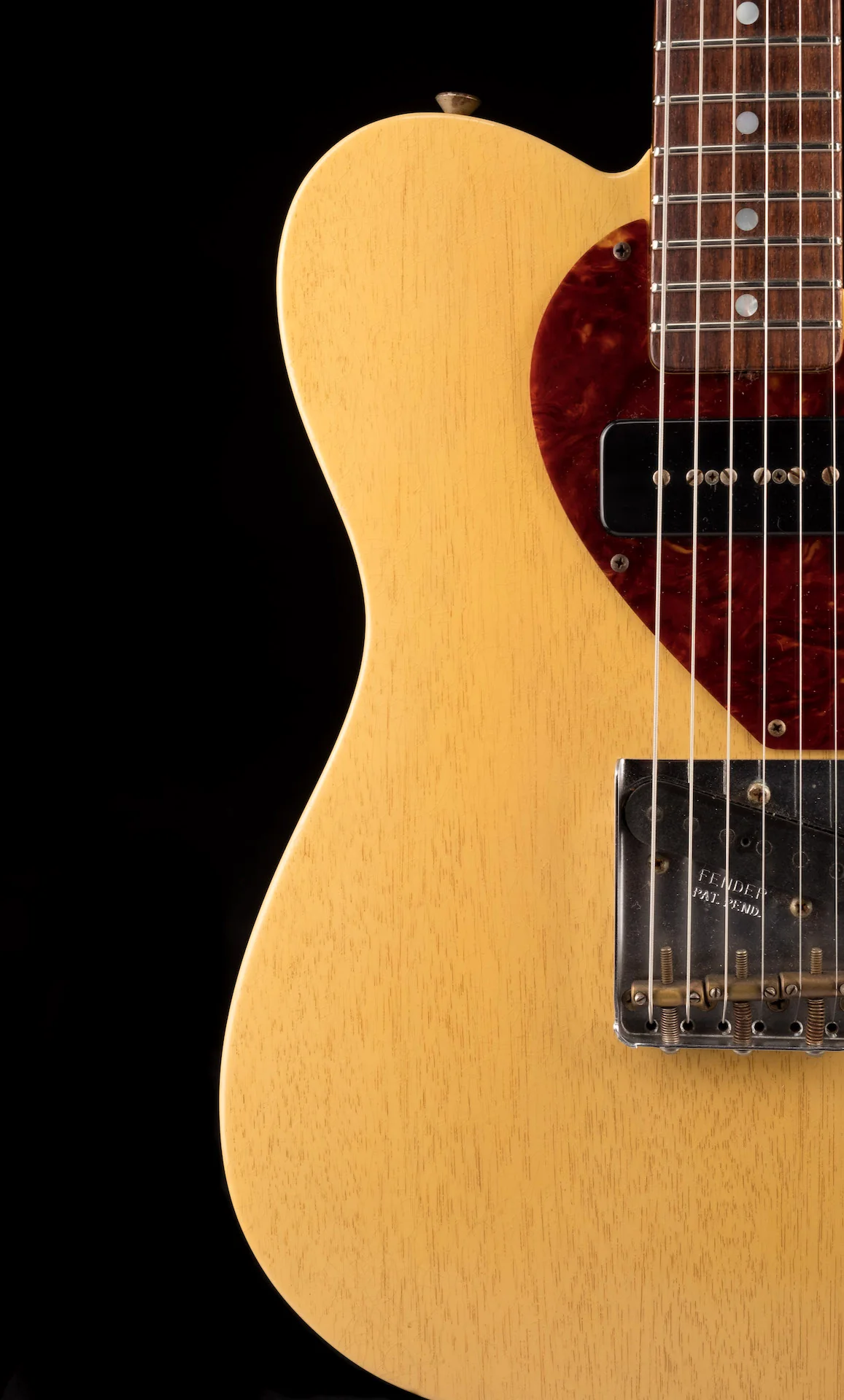 Pre Owned 2011 Fender Custom Shop Dale Wilson 60's Telecaster Relic TV Yellow Transparent OHSC - Image 6