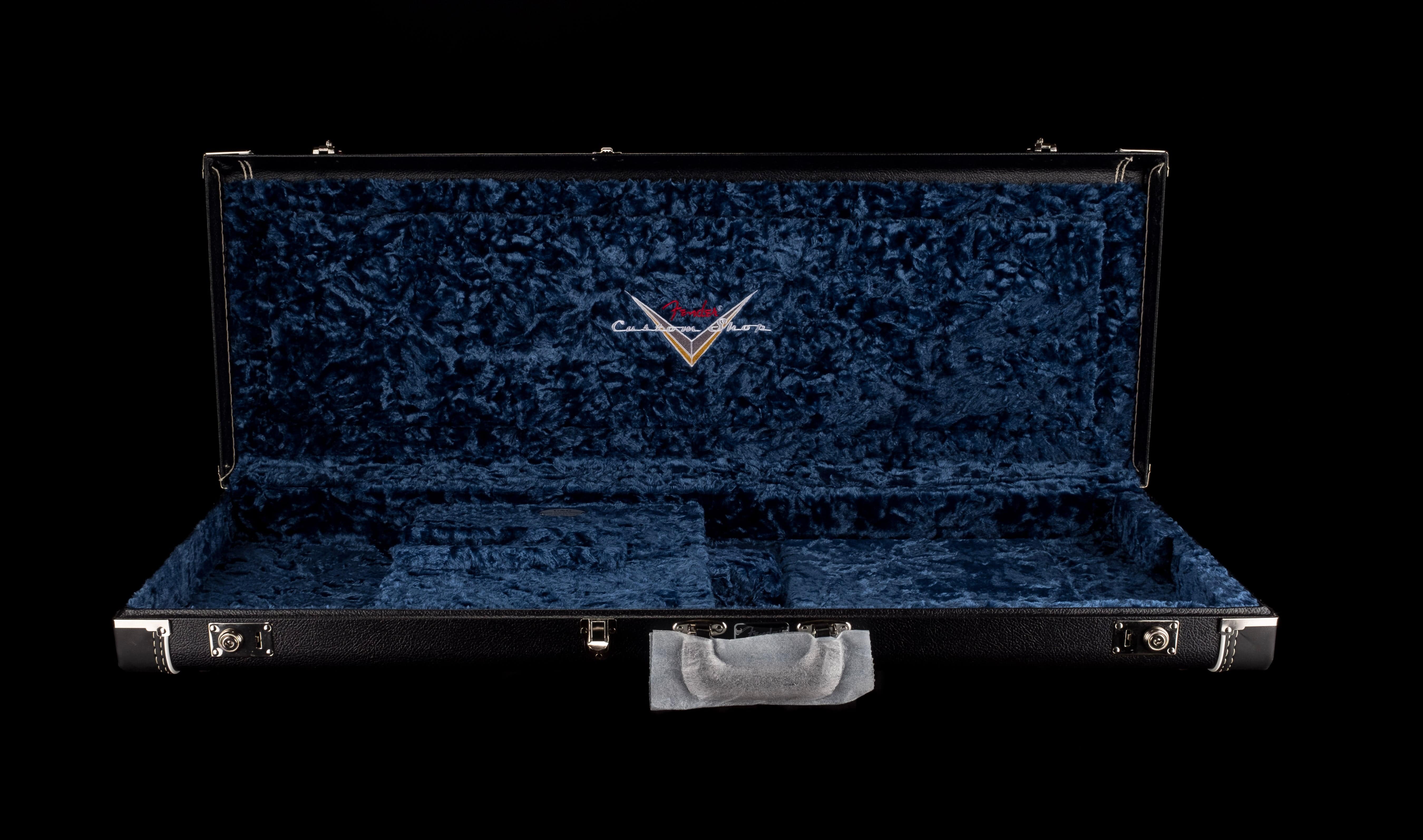 Used Fender Custom Shop Deluxe G&G Stratocaster Telecaster Case Black with Blue Interior - Image 2
