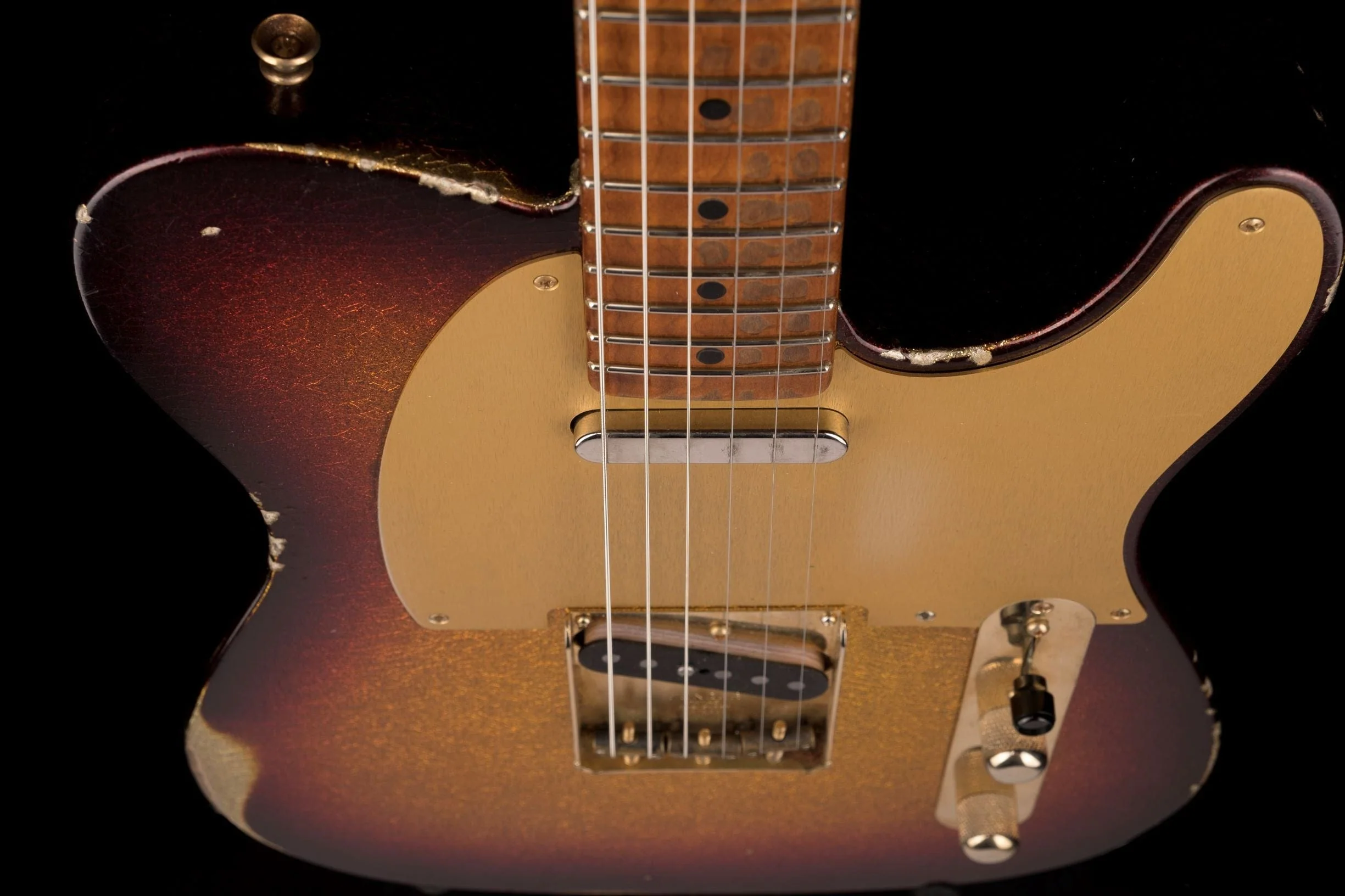 Used Fender Custom Shop Masterbuilder's Apprentice 50's Telecaster Relic 3-Tone Sunburst Sparkle with OHSC - Image 10
