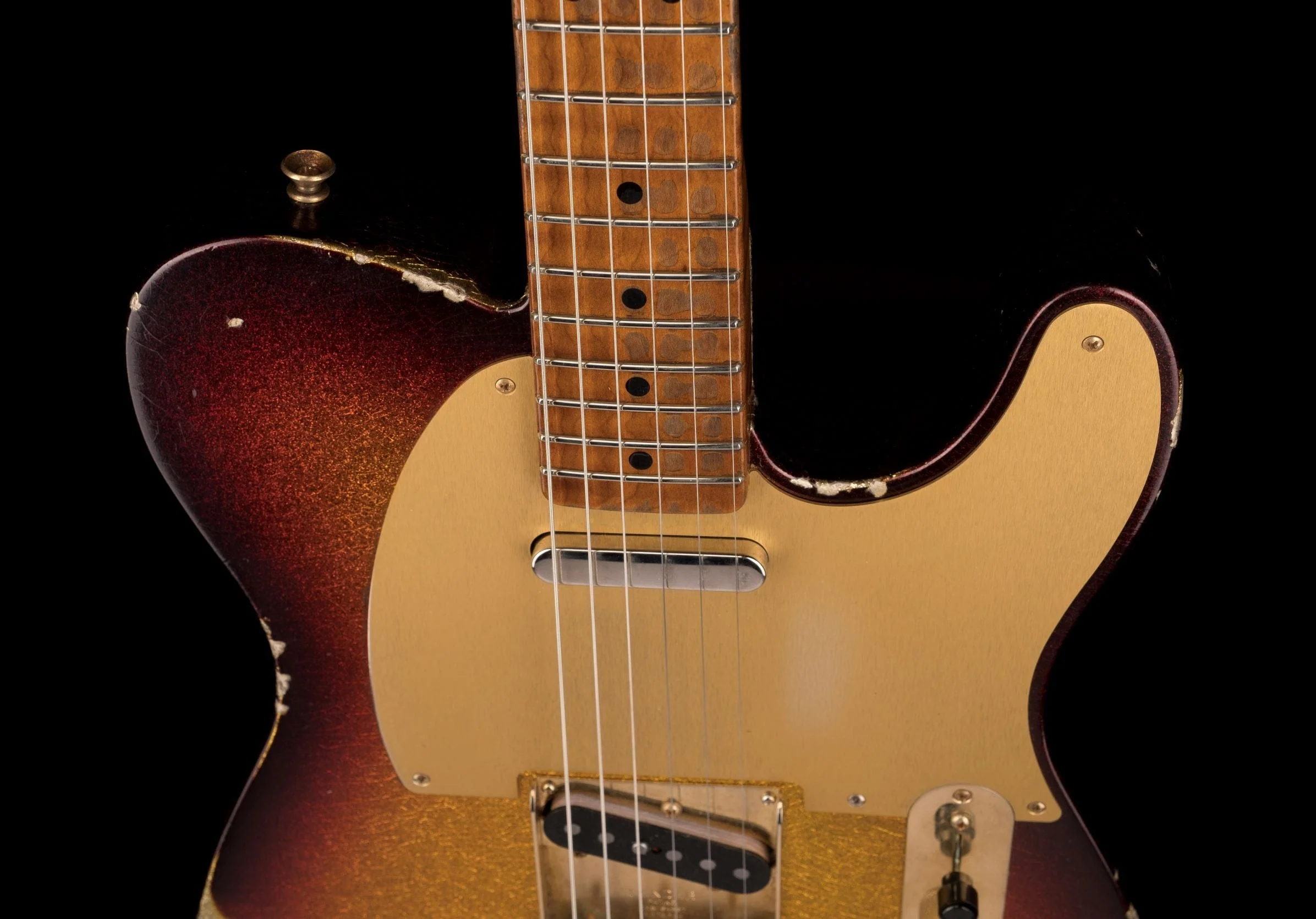Used Fender Custom Shop Masterbuilder's Apprentice 50's Telecaster Relic 3-Tone Sunburst Sparkle with OHSC - Image 3