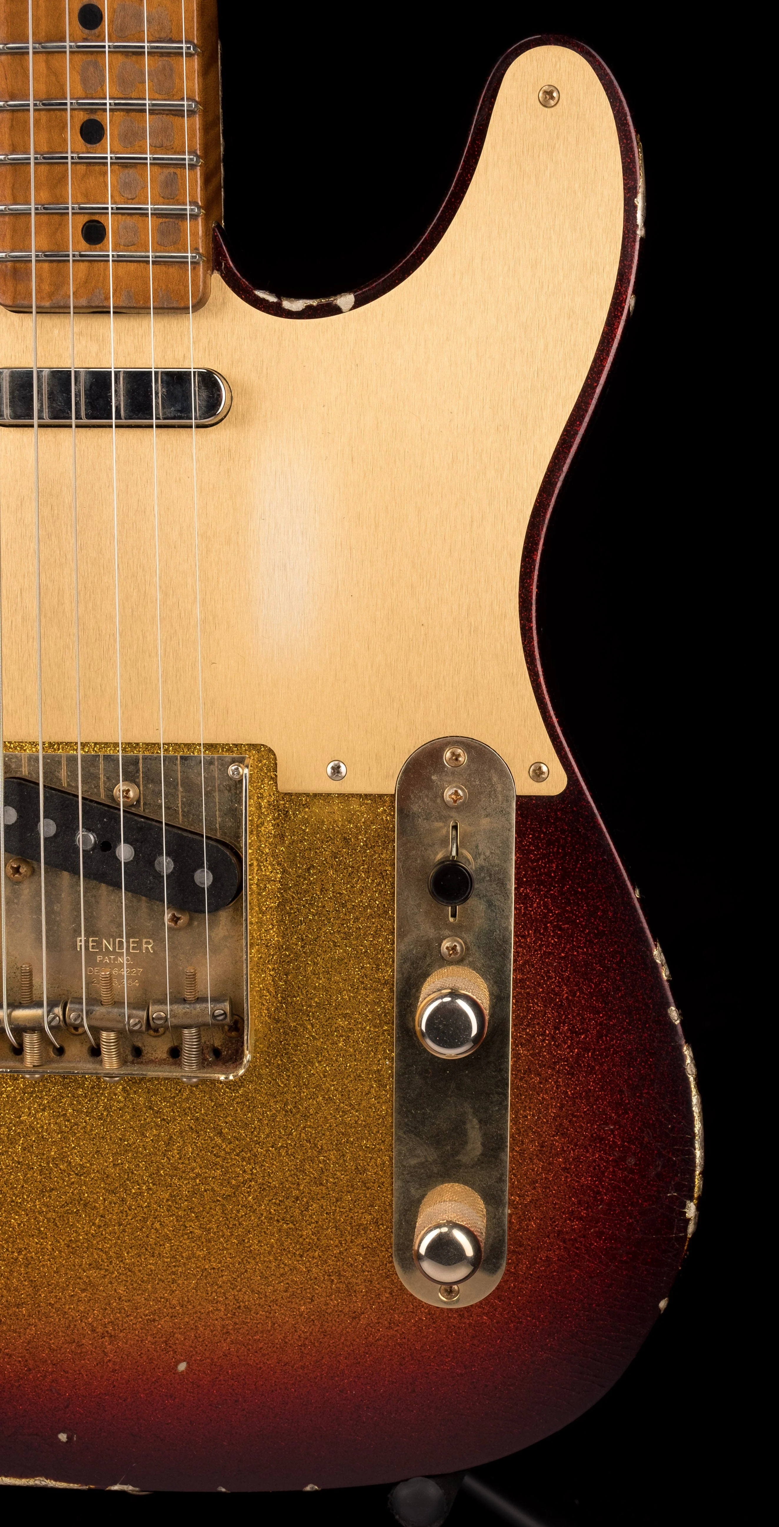 Used Fender Custom Shop Masterbuilder's Apprentice 50's Telecaster Relic 3-Tone Sunburst Sparkle with OHSC - Image 8