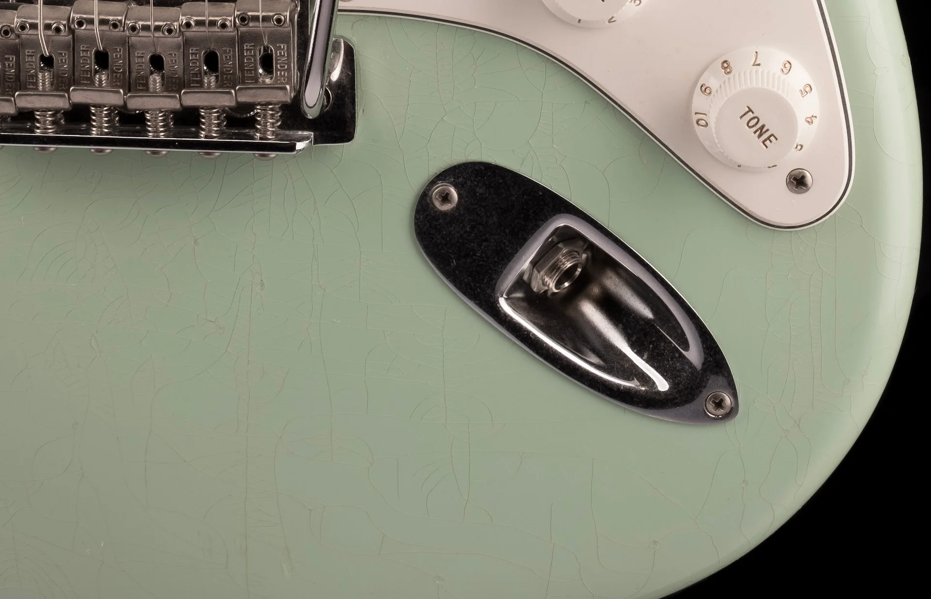 Pre Owned 2012 Fender Custom Shop Masterbuilt Greg Fessler '60 Stratocaster Closet Classic Aged Surf Green Abigail Pickups - Image 8