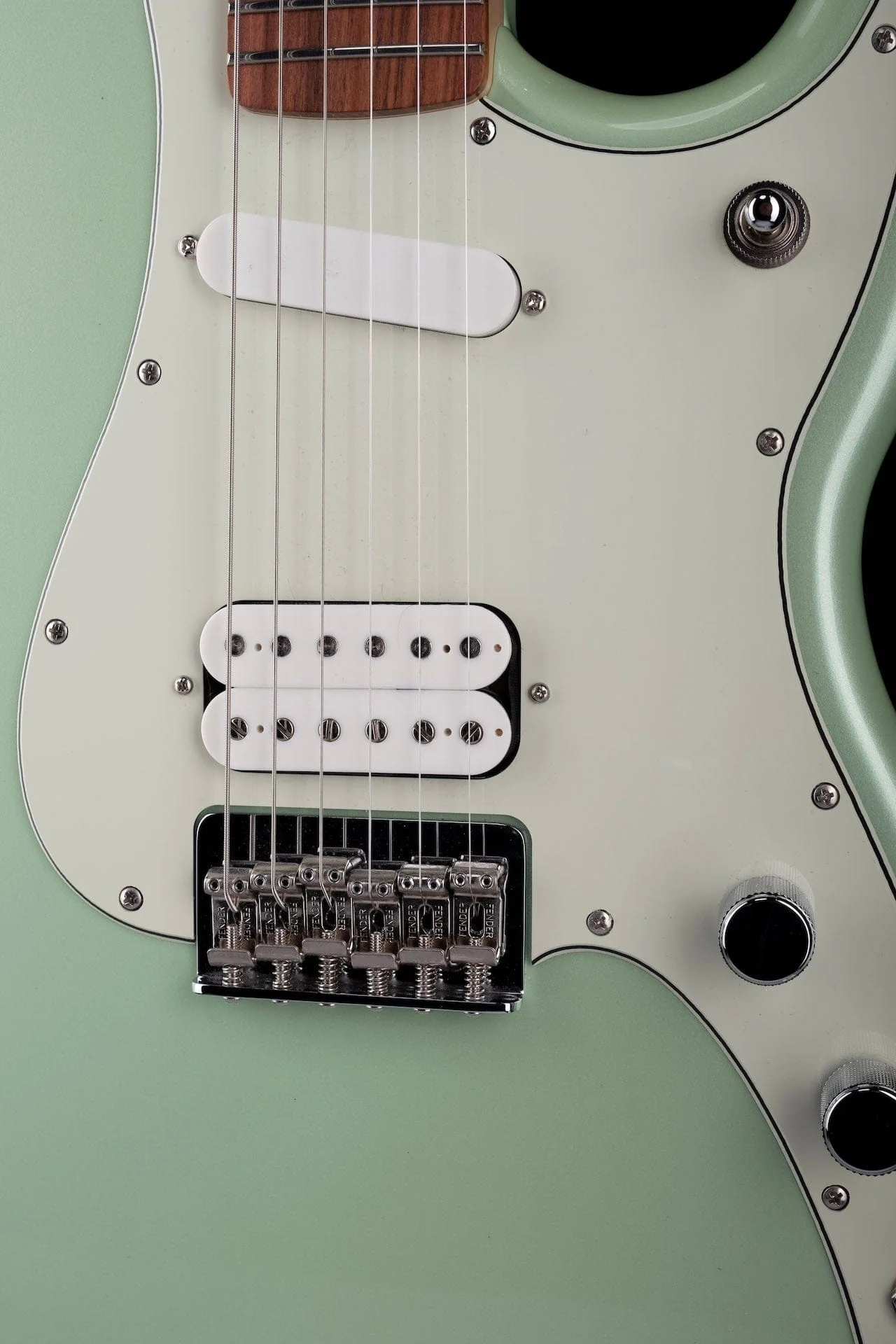 Used Fender Duo Sonic HS Surf Green Electric Guitar - Image 6