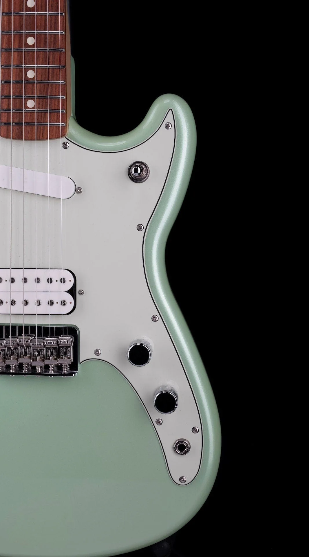Used Fender Duo Sonic HS Surf Green Electric Guitar - Image 8