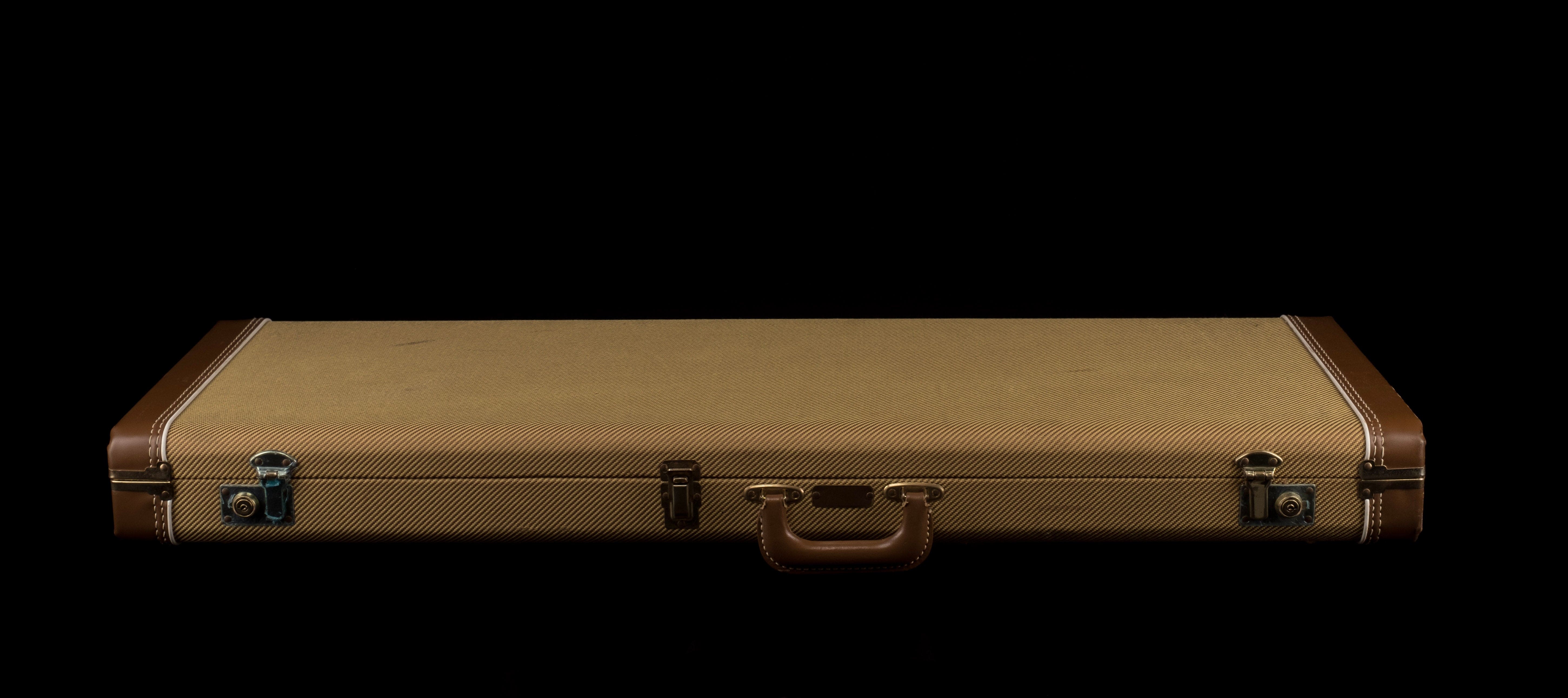Used Fender G&G Deluxe Strat/Tele Case Tweed with Orange Interior - 1 - Image 2