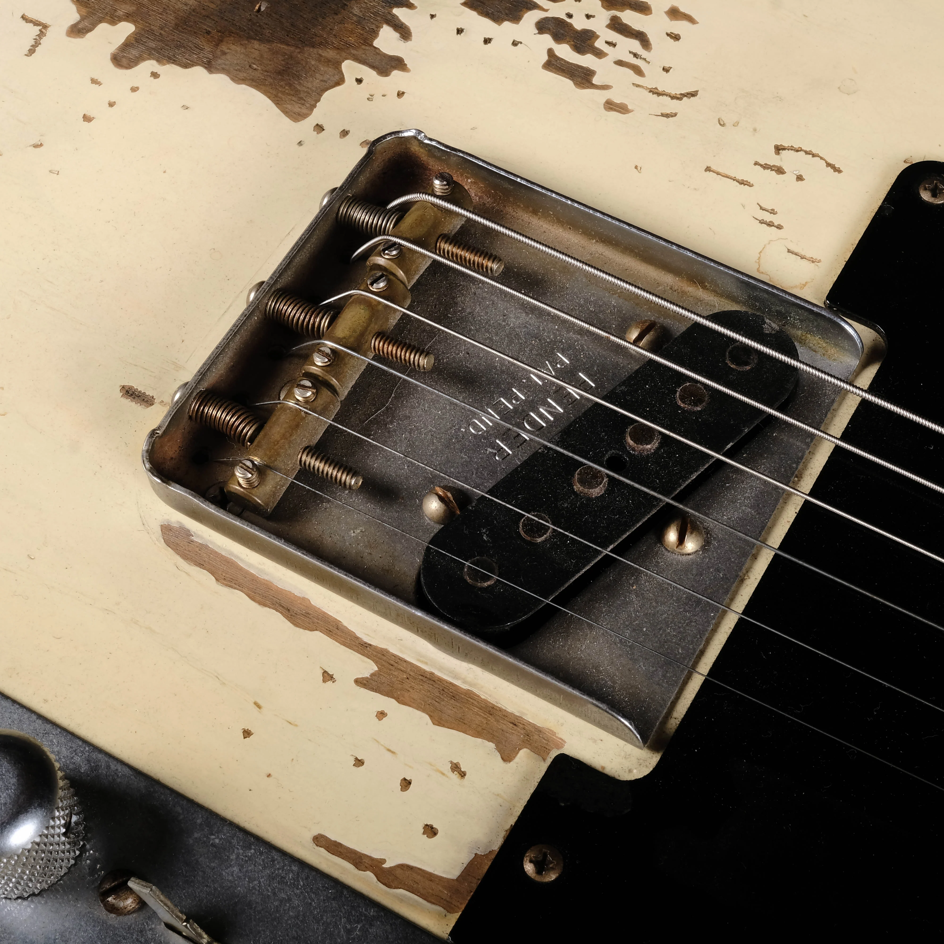Used '06 Fender Custom Shop Jeff Beck Relic Esquire Olympic White Electric Guitar OHSC Chris Fleming - Image 4