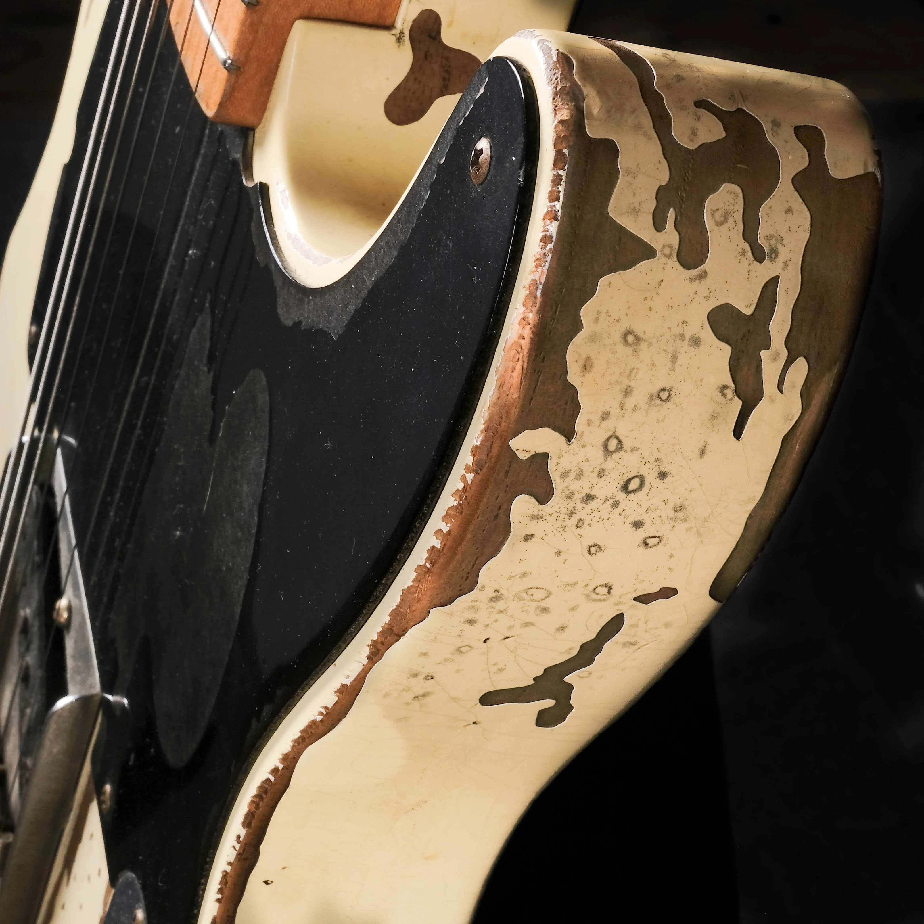 Used '06 Fender Custom Shop Jeff Beck Relic Esquire Olympic White Electric Guitar OHSC Chris Fleming - Image 6