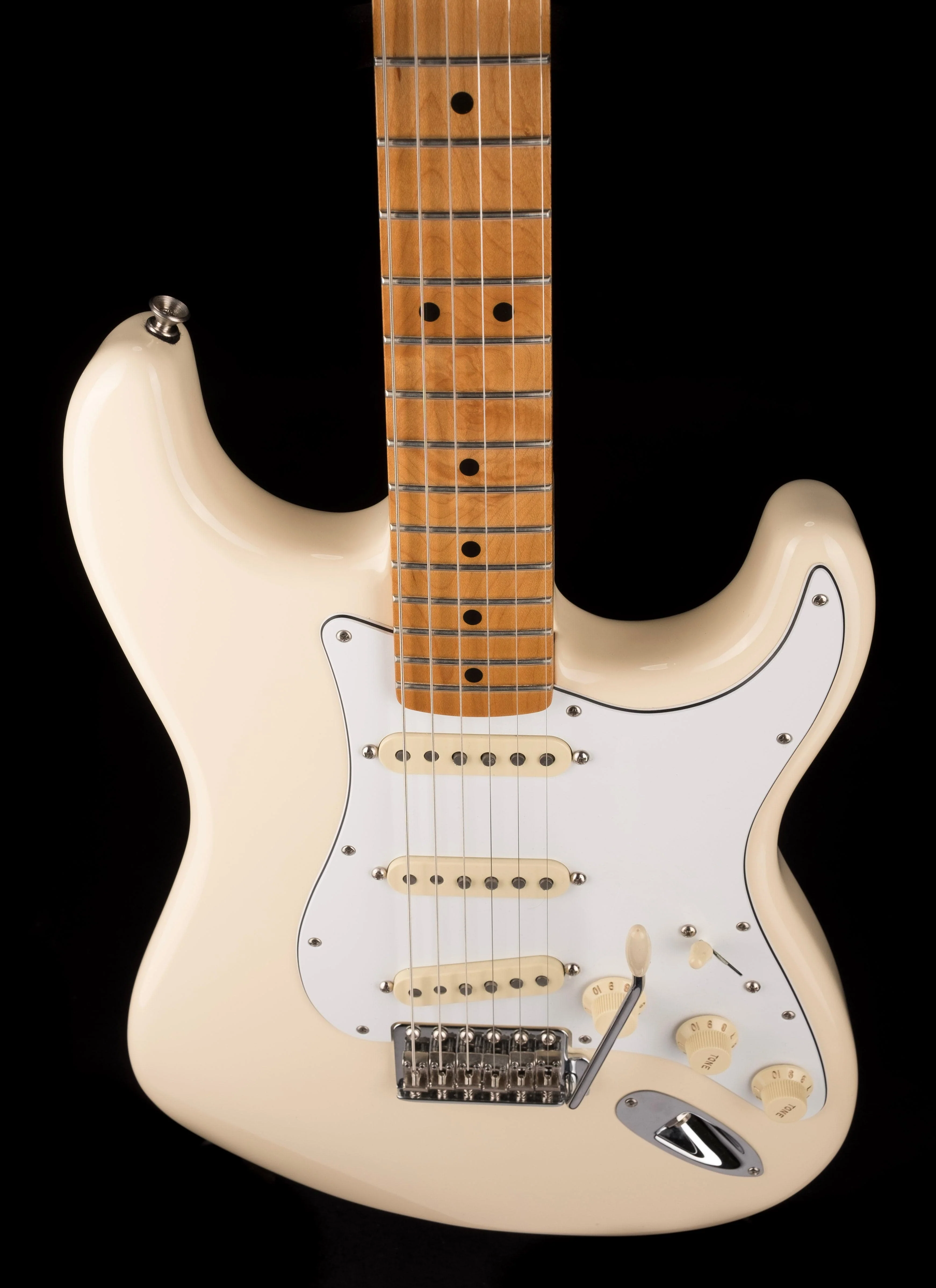 Used Fender Jimi Hendrix Stratocaster Olympic White with Gig Bag - Image 4