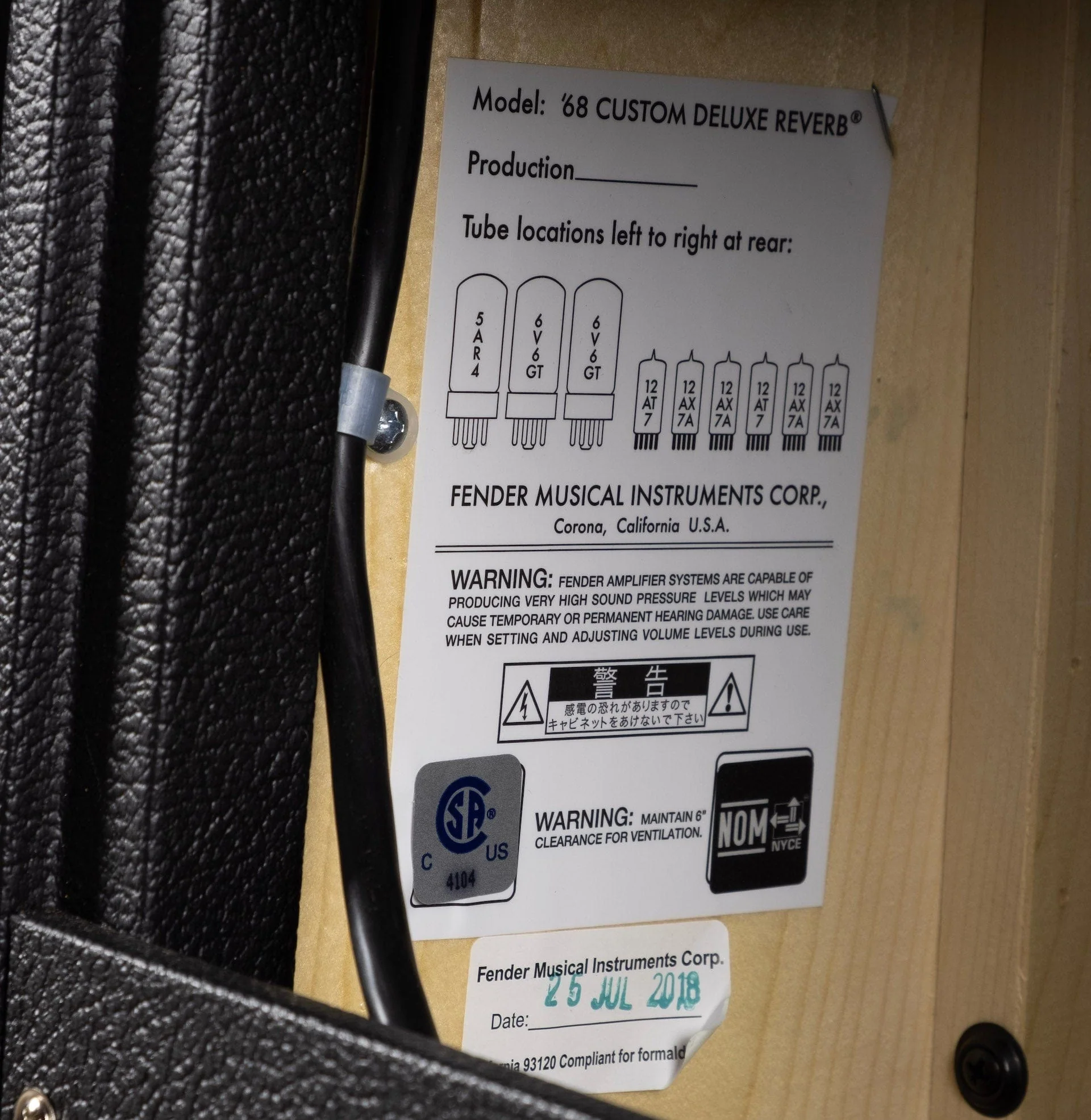Used Fender Limited Edition ’68 Custom Deluxe Reverb Pine Neo Tube Guitar Amp Combo - Image 11