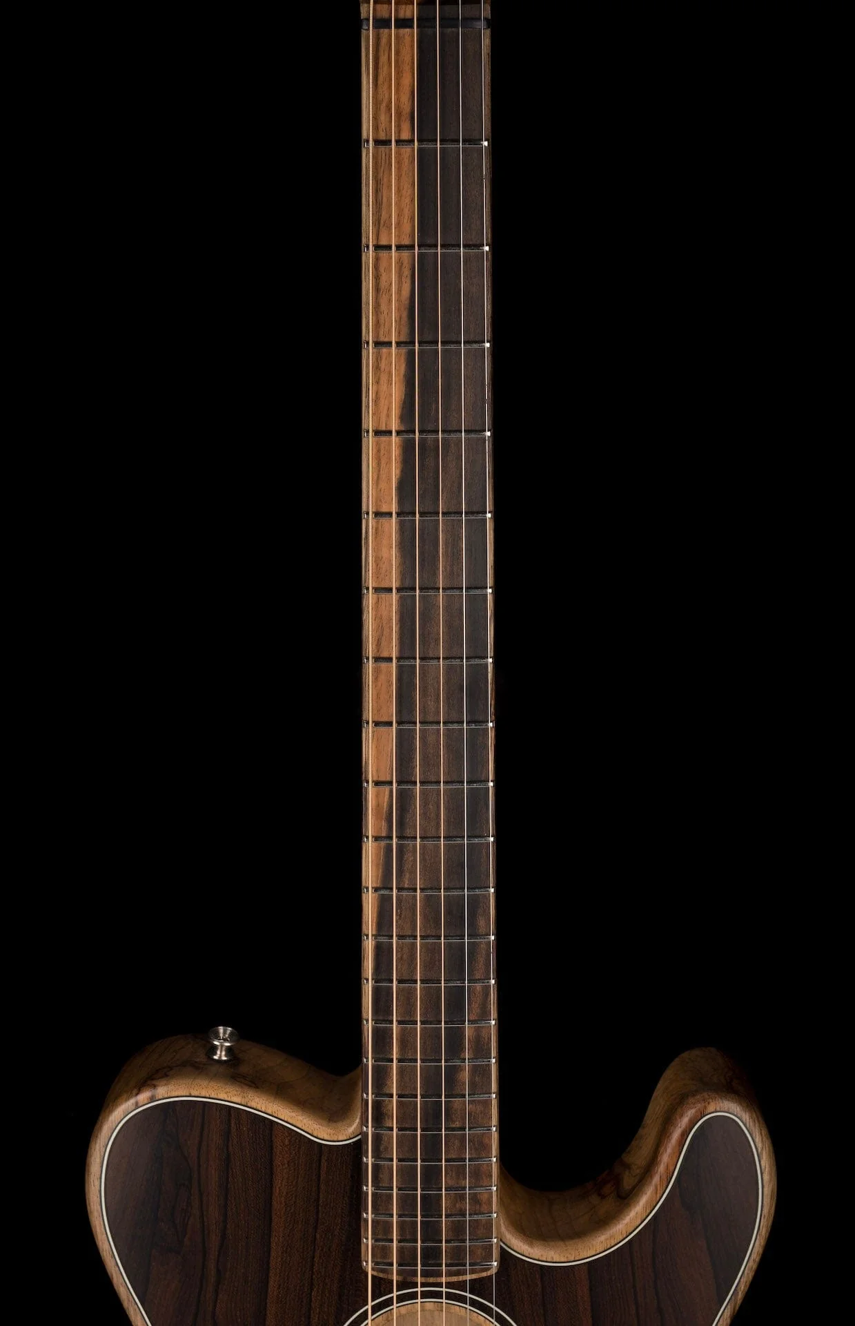 Used Fender Limited Edition Exotic Acoustasonic Telecaster Ziricote with OHSC - Image 10