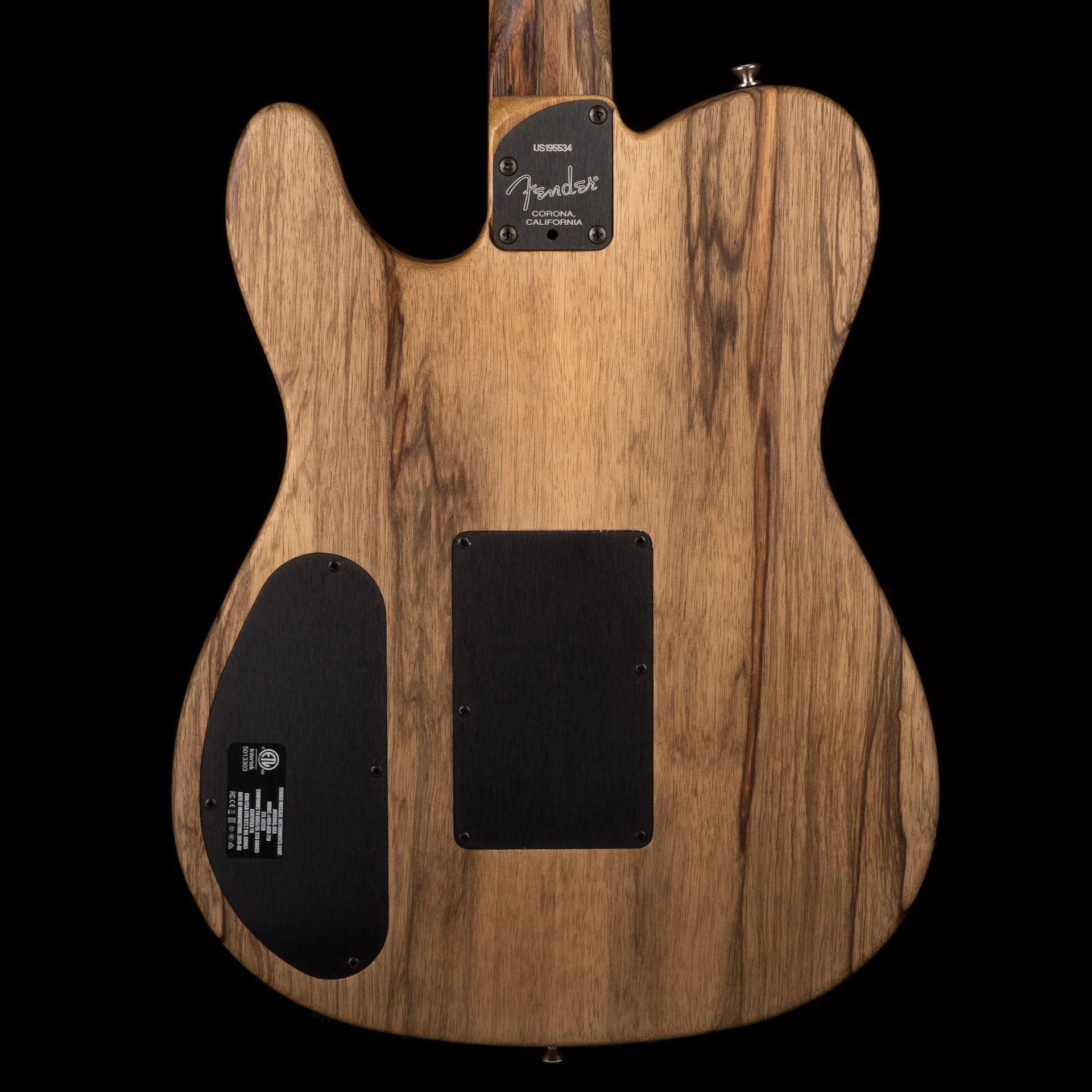 Used Fender Limited Edition Exotic Acoustasonic Telecaster Ziricote with OHSC - Image 11