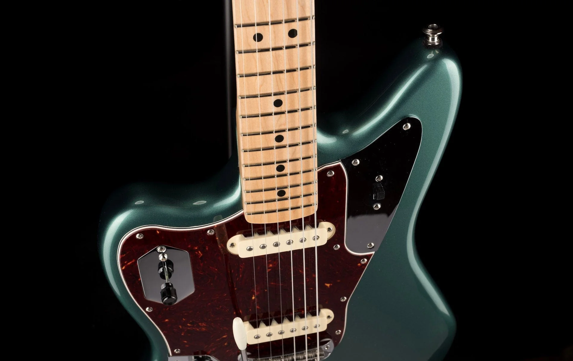 Used Fender Mod Shop Jaguar Left-Handed Sherwood Green With Case - Image 3