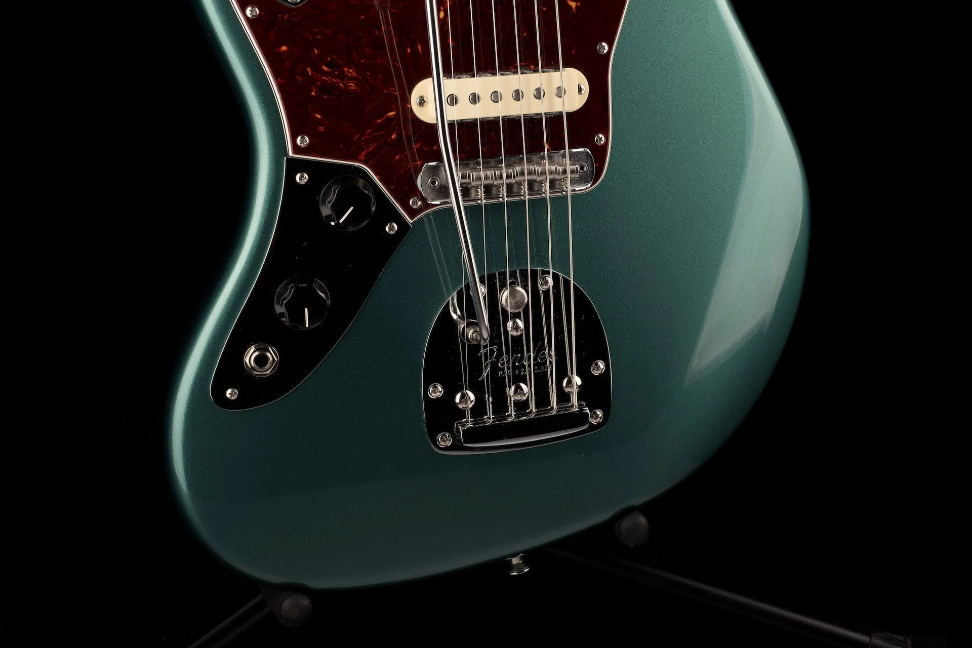 Used Fender Mod Shop Jaguar Left-Handed Sherwood Green With Case - Image 5