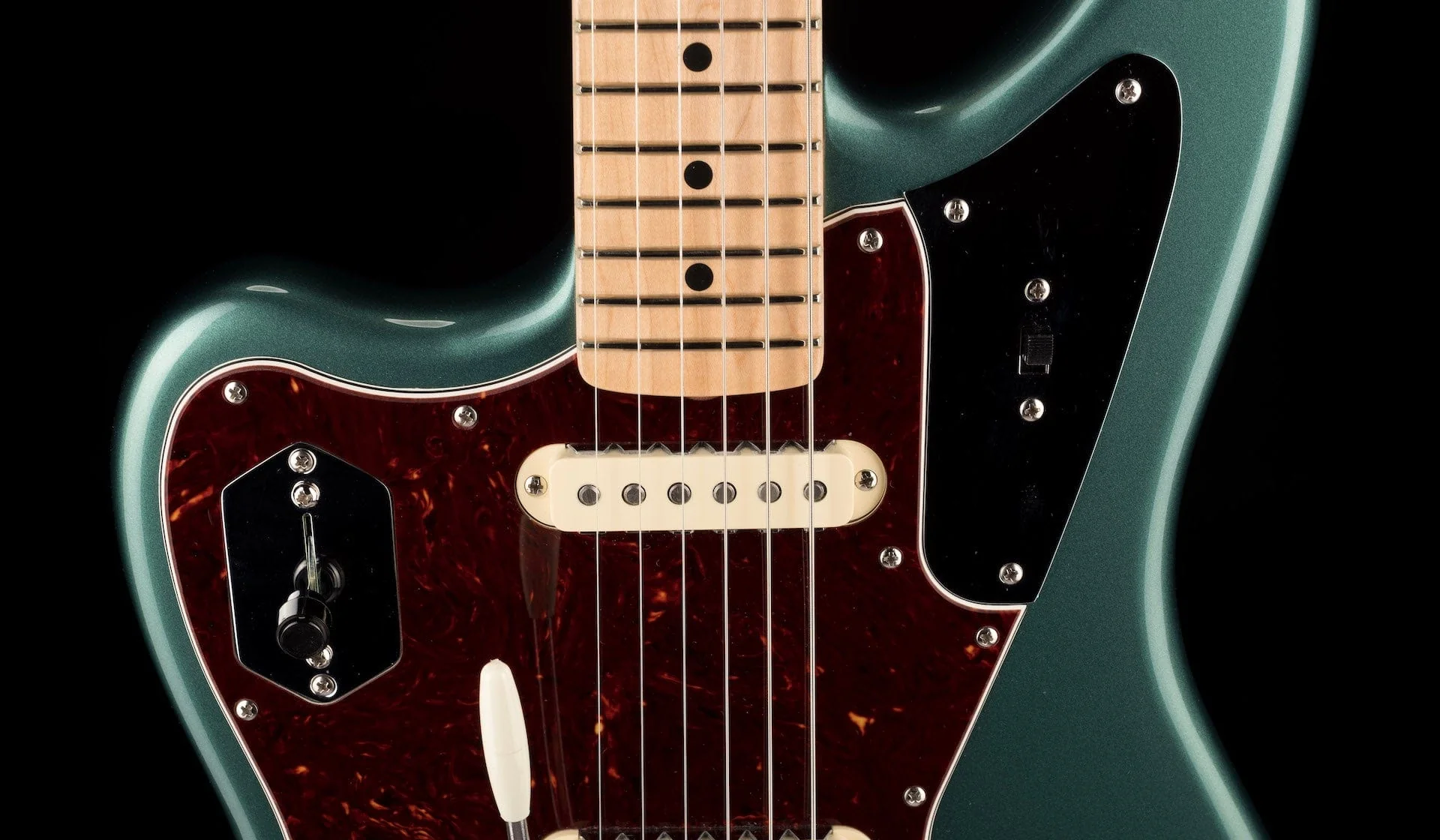 Used Fender Mod Shop Jaguar Left-Handed Sherwood Green With Case - Image 9