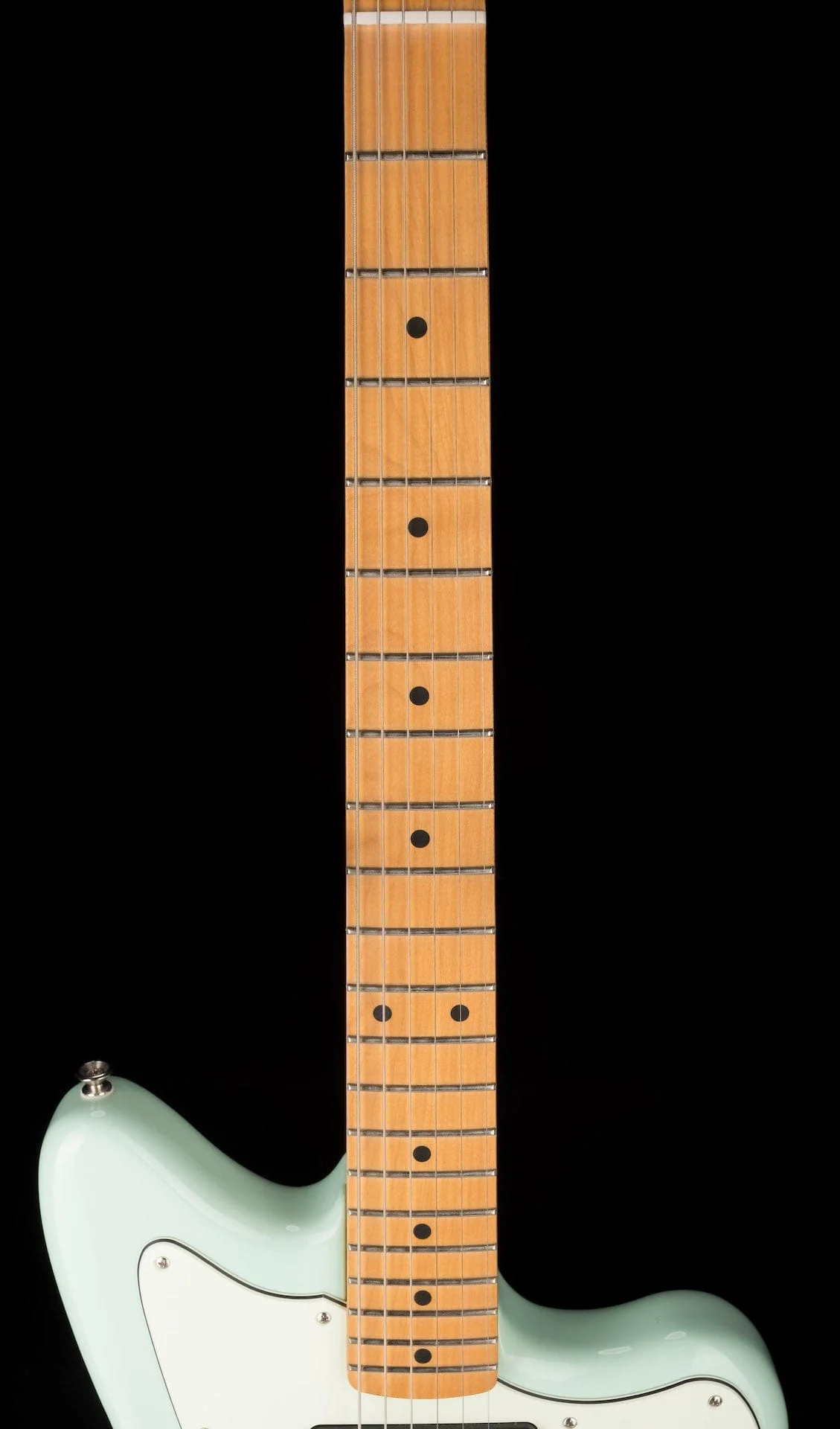 Used Fender Noventa Jazzmaster Surf Green Electric Guitar With Gig Bag - Image 10