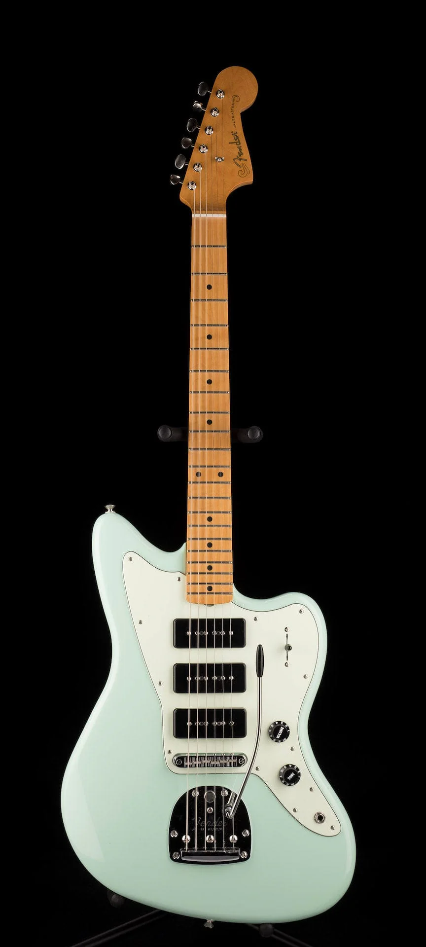 Used Fender Noventa Jazzmaster Surf Green Electric Guitar With Gig Bag - Image 2