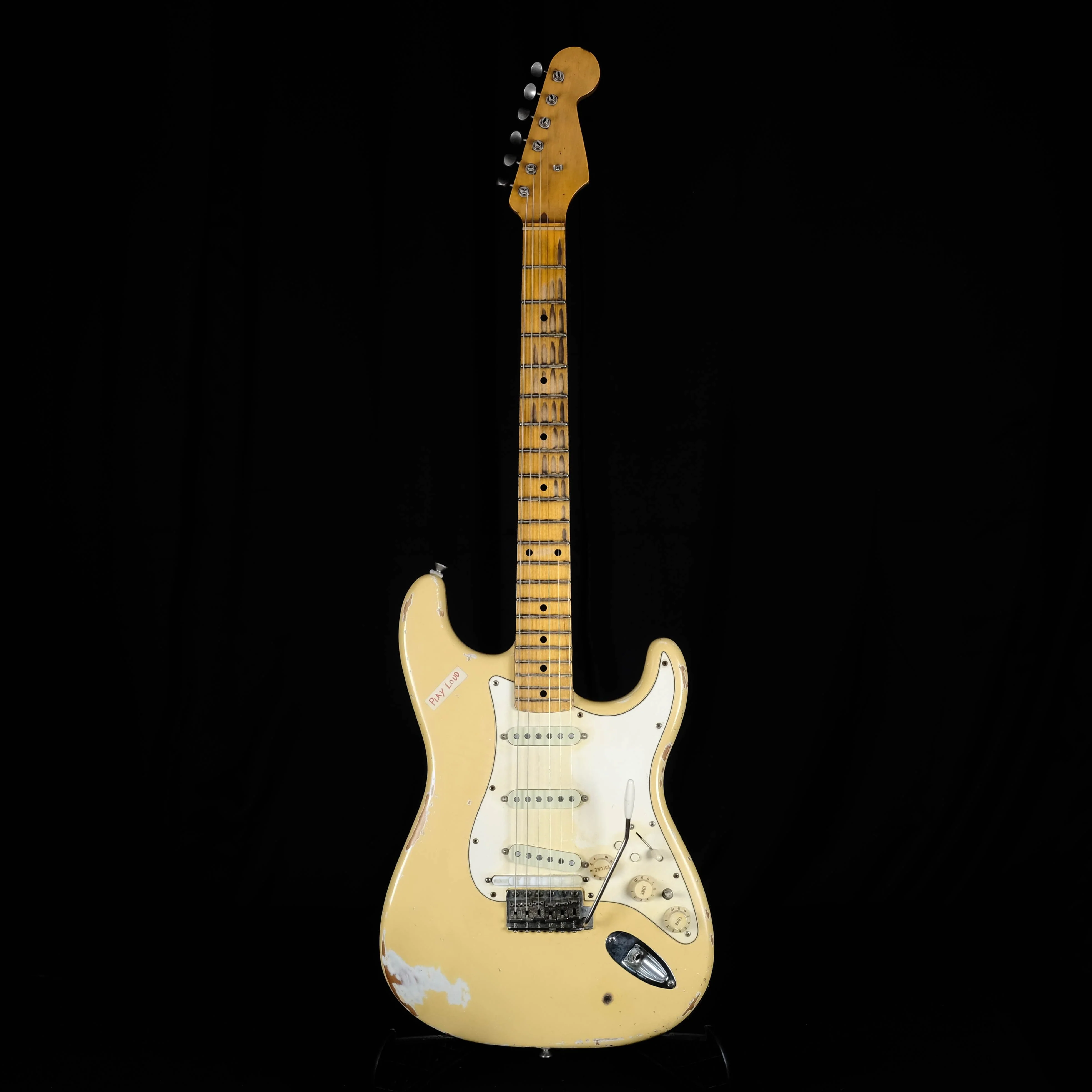 Used All Parts Lic. by Fender Relic Stratocaster Roland GK2A Pickup Olympic White Guitar HSC - Image 2