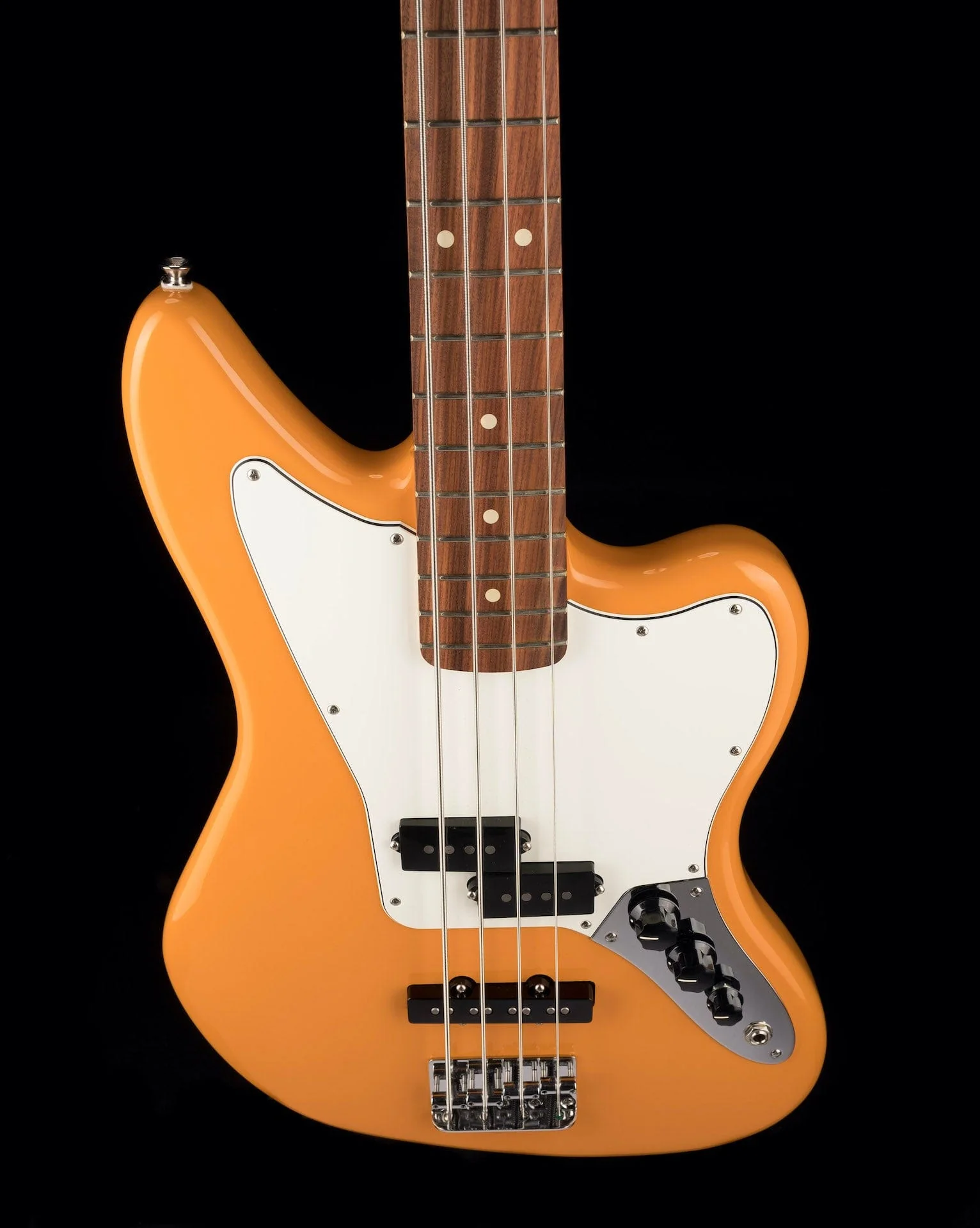 Used Fender Player Jaguar Bass Capri Orange - Image 4