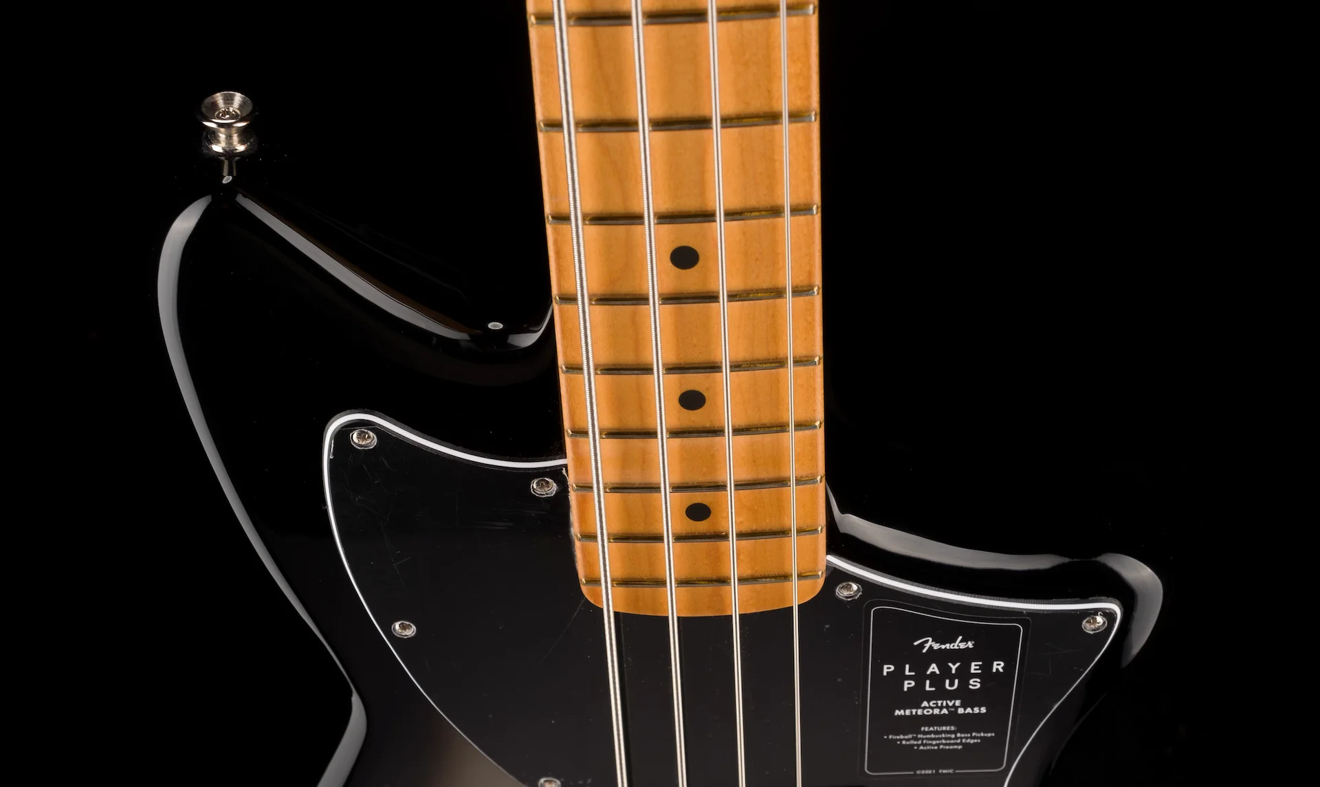 Used Fender Player Plus Active Meteora Bass Silverburst with Gig Bag - Image 3