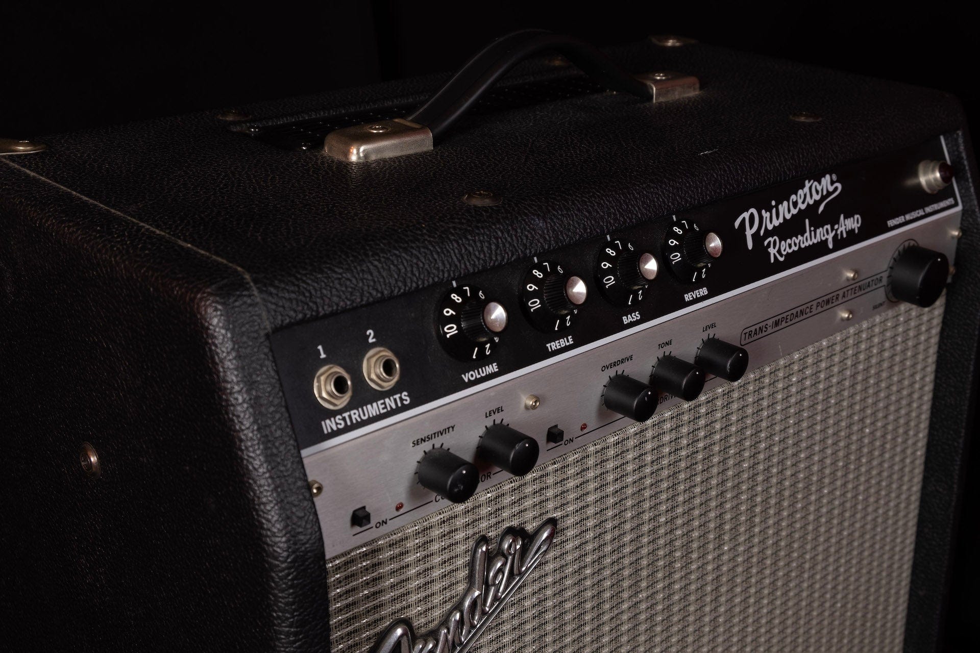 Used Fender Princeton Reverb Recording Amp 1x10" Tube Guitar Amplifier Combo - Image 2