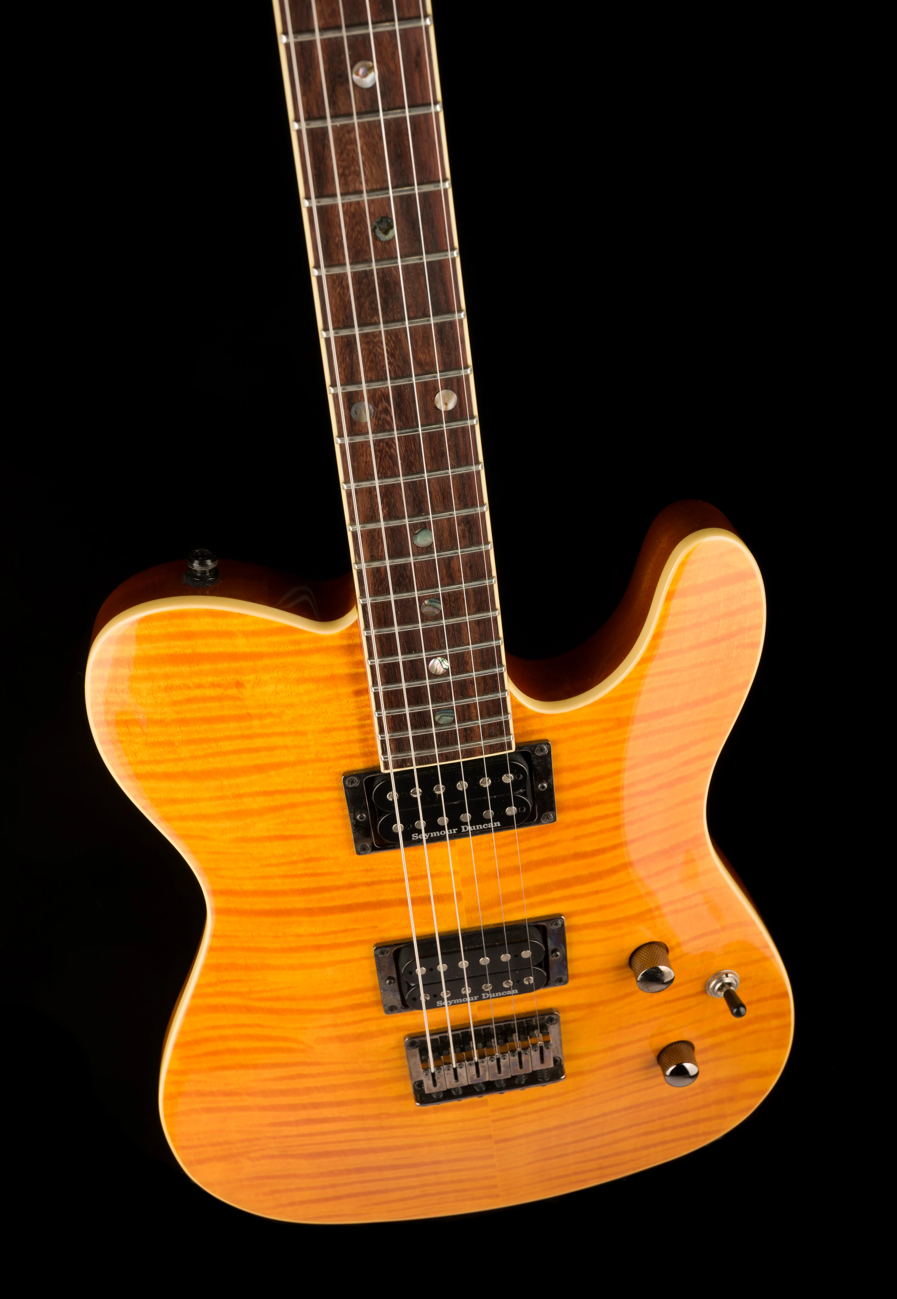 Used Fender Special Edition Custom Telecaster FMT HH Amber with Gig Bag - Image 4