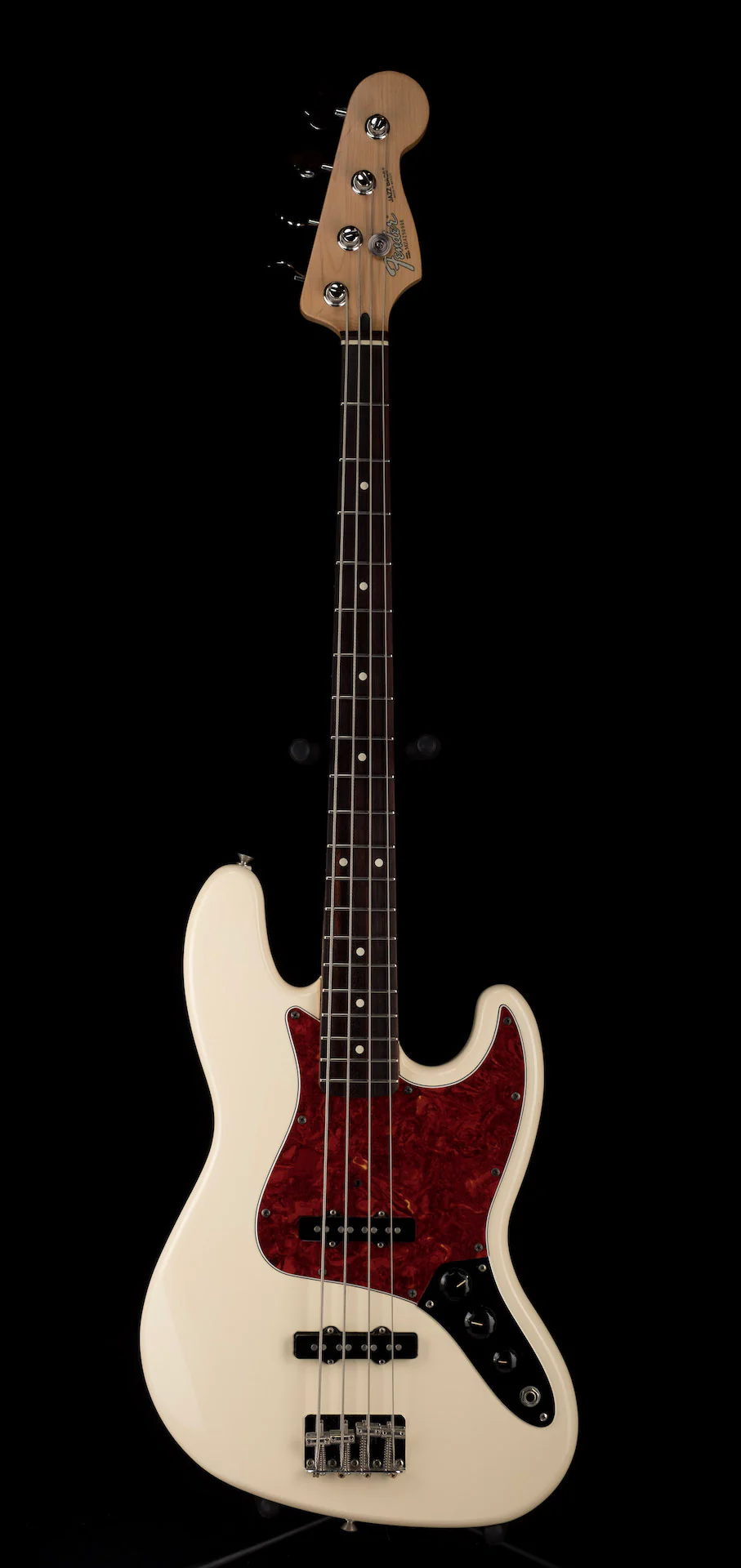 Used 2004 Fender Standard Jazz Bass Arctic White with Gig Bag - Image 2