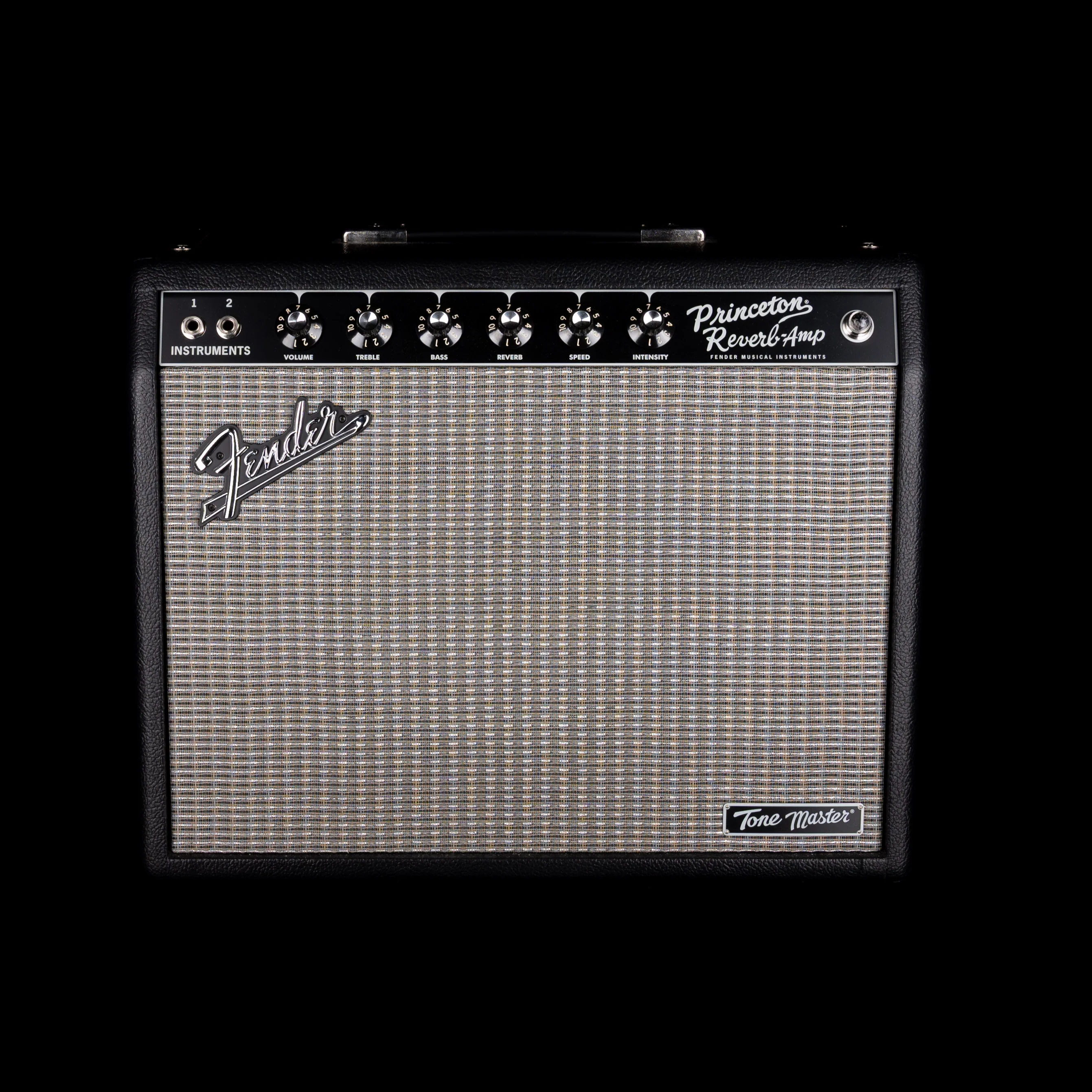 Used Fender Tone Master Princeton Reverb Guitar Amp Combo With Footswitch and Cover