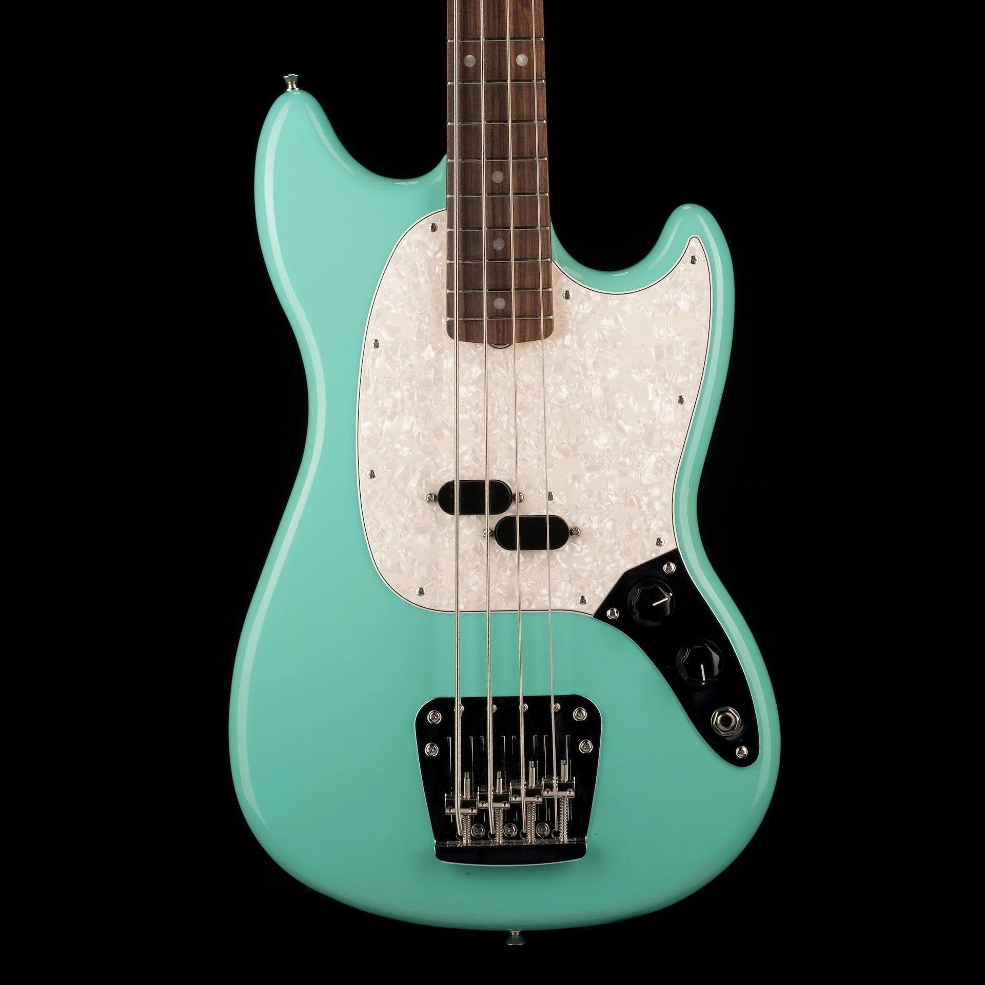 Used 2020 Fender Vintera '60s Mustang Bass Sea Foam Green with Gig Bag