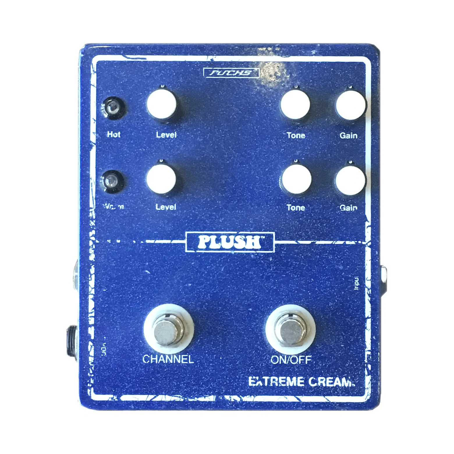 Used Fuchs Plush Extreme Cream Overdrive Guitar Effect Pedal