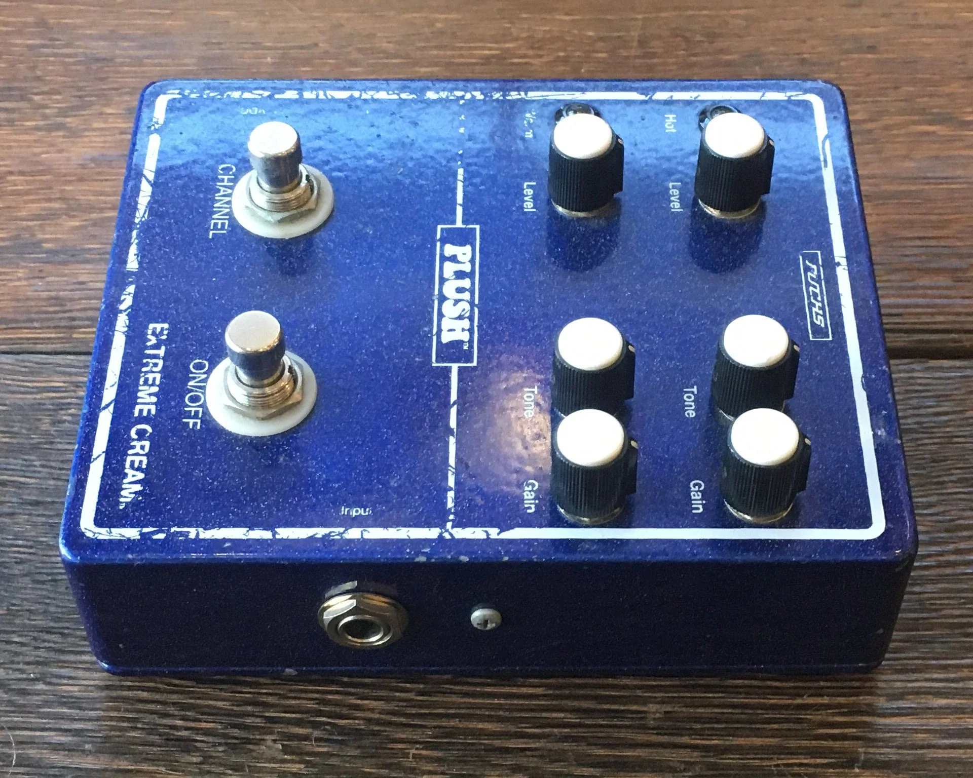 Used Fuchs Plush Extreme Cream Overdrive Guitar Effect Pedal - Image 4