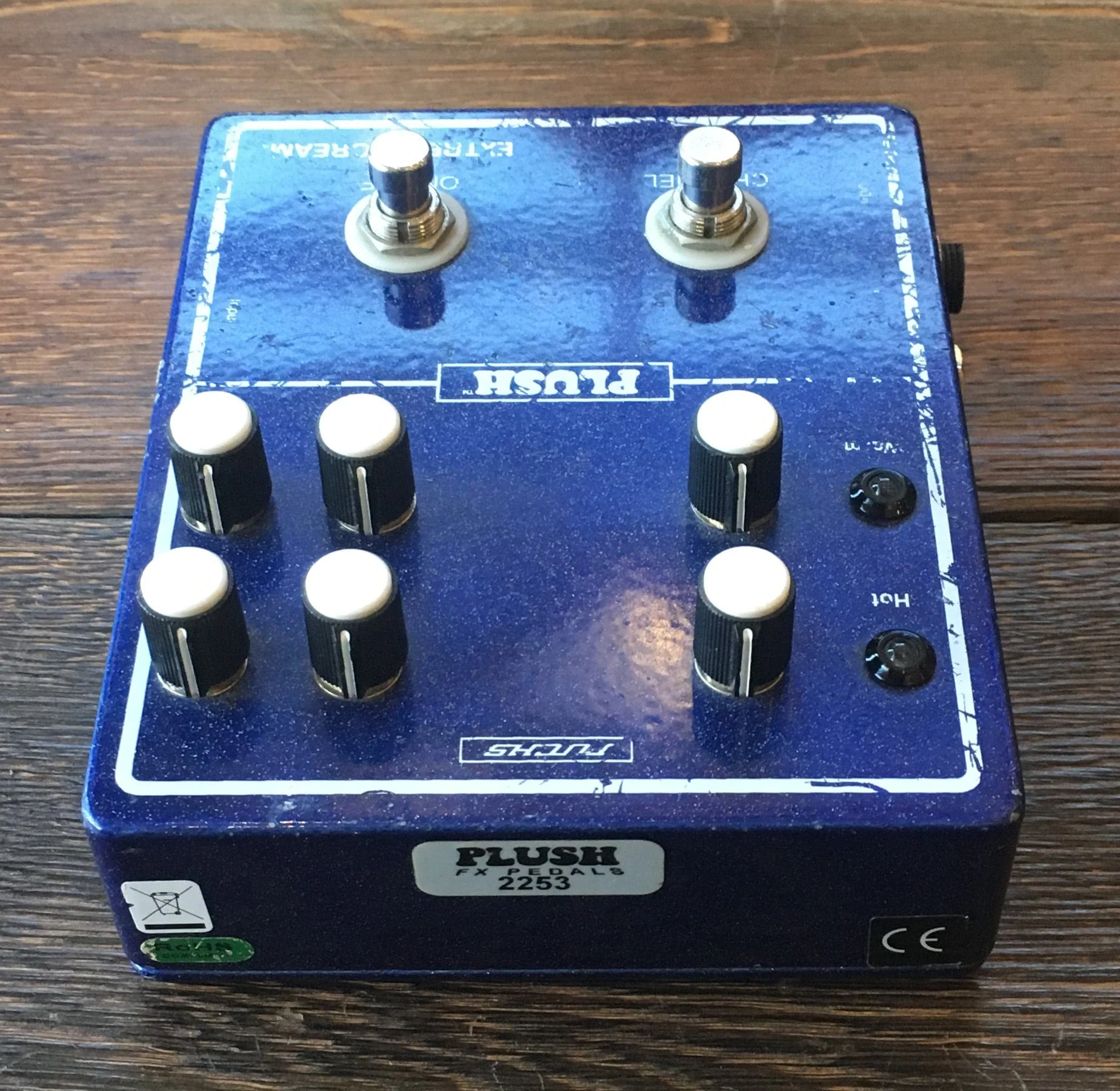 Used Fuchs Plush Extreme Cream Overdrive Guitar Effect Pedal - Image 5