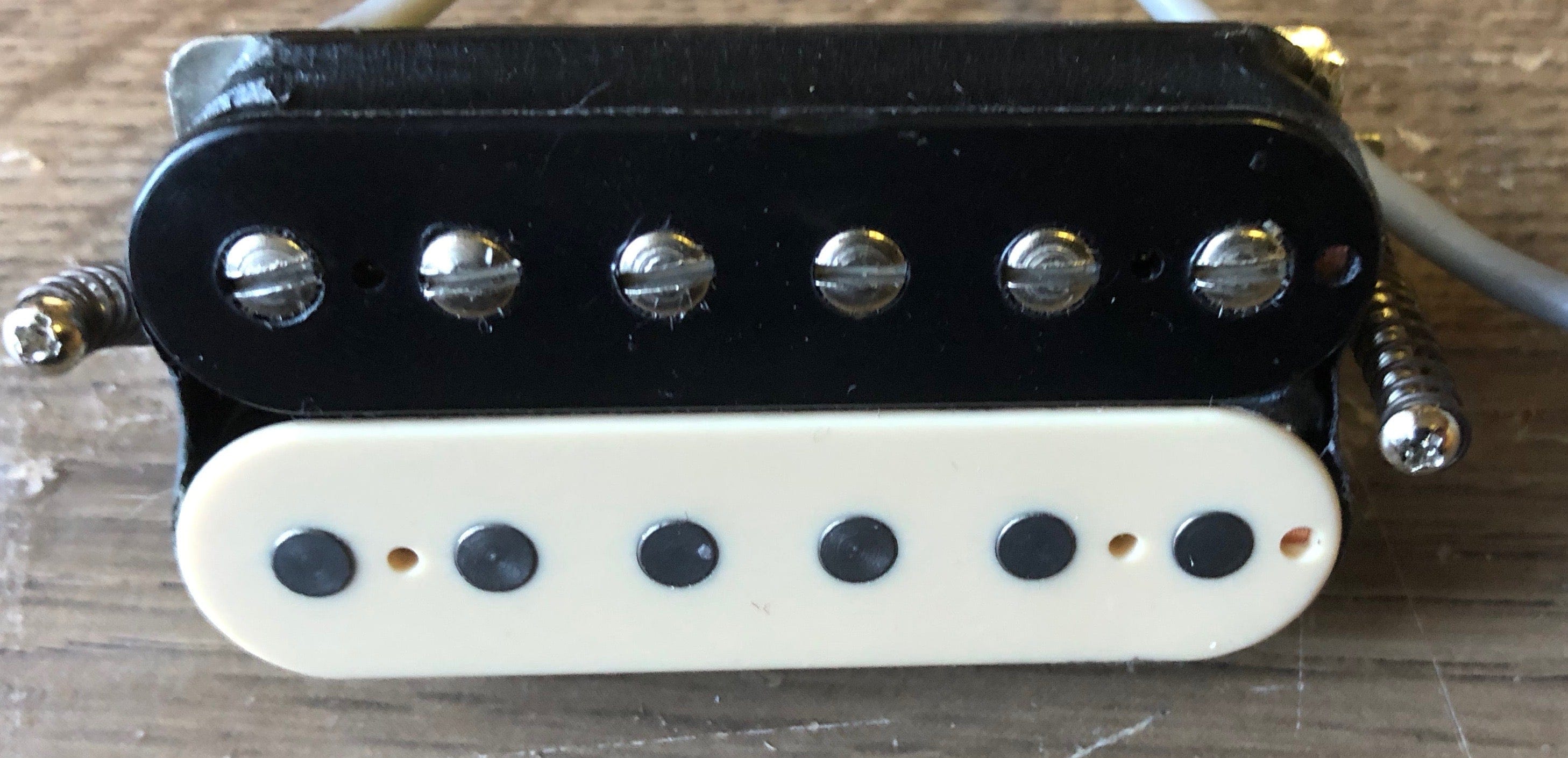 Used Gibson 498T Humbucker Pickup Zebra Black/Creme 4 Conductor Lead