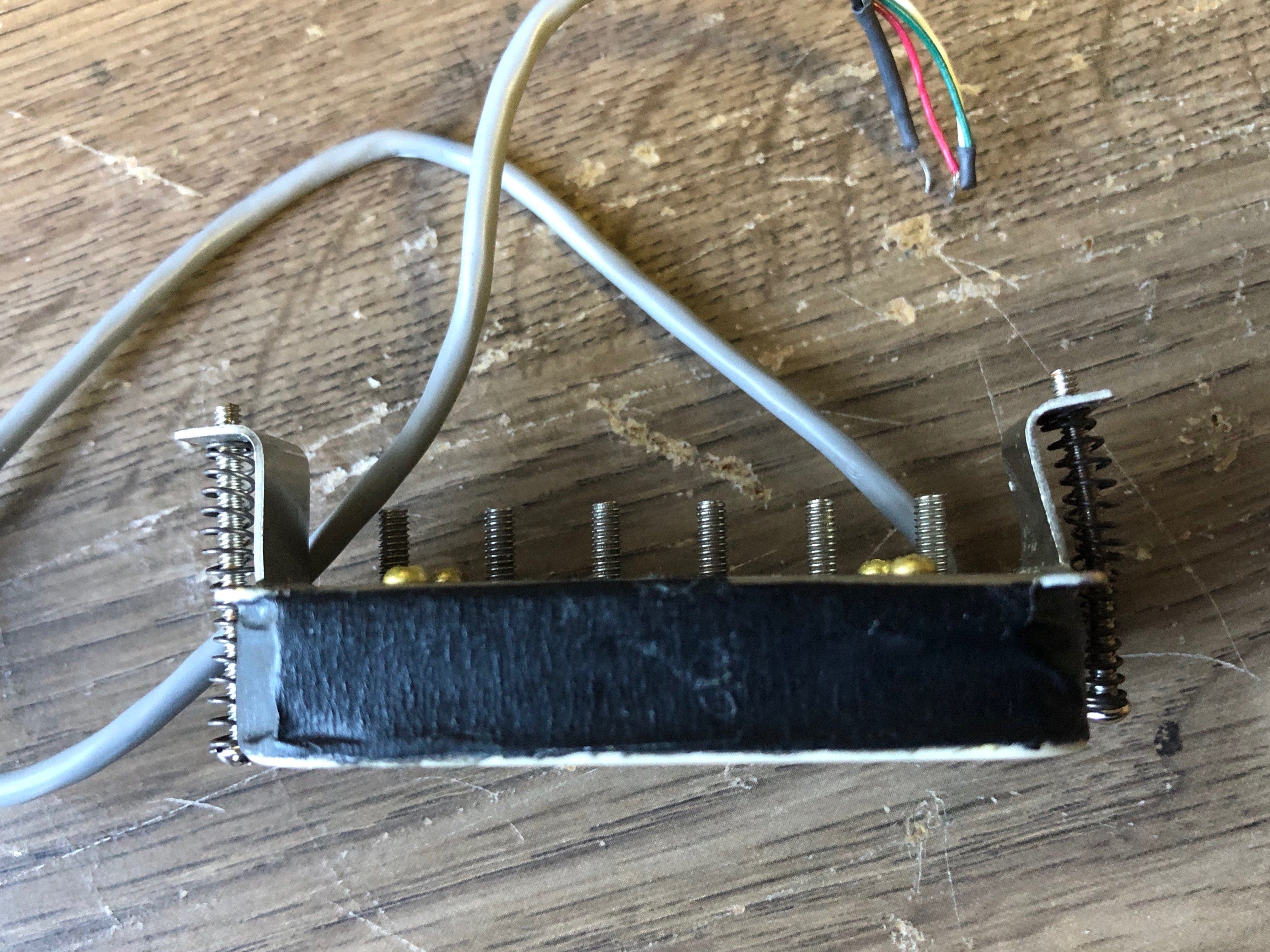 Used Gibson 498T Humbucker Pickup Zebra Black/Creme 4 Conductor Lead - Image 3