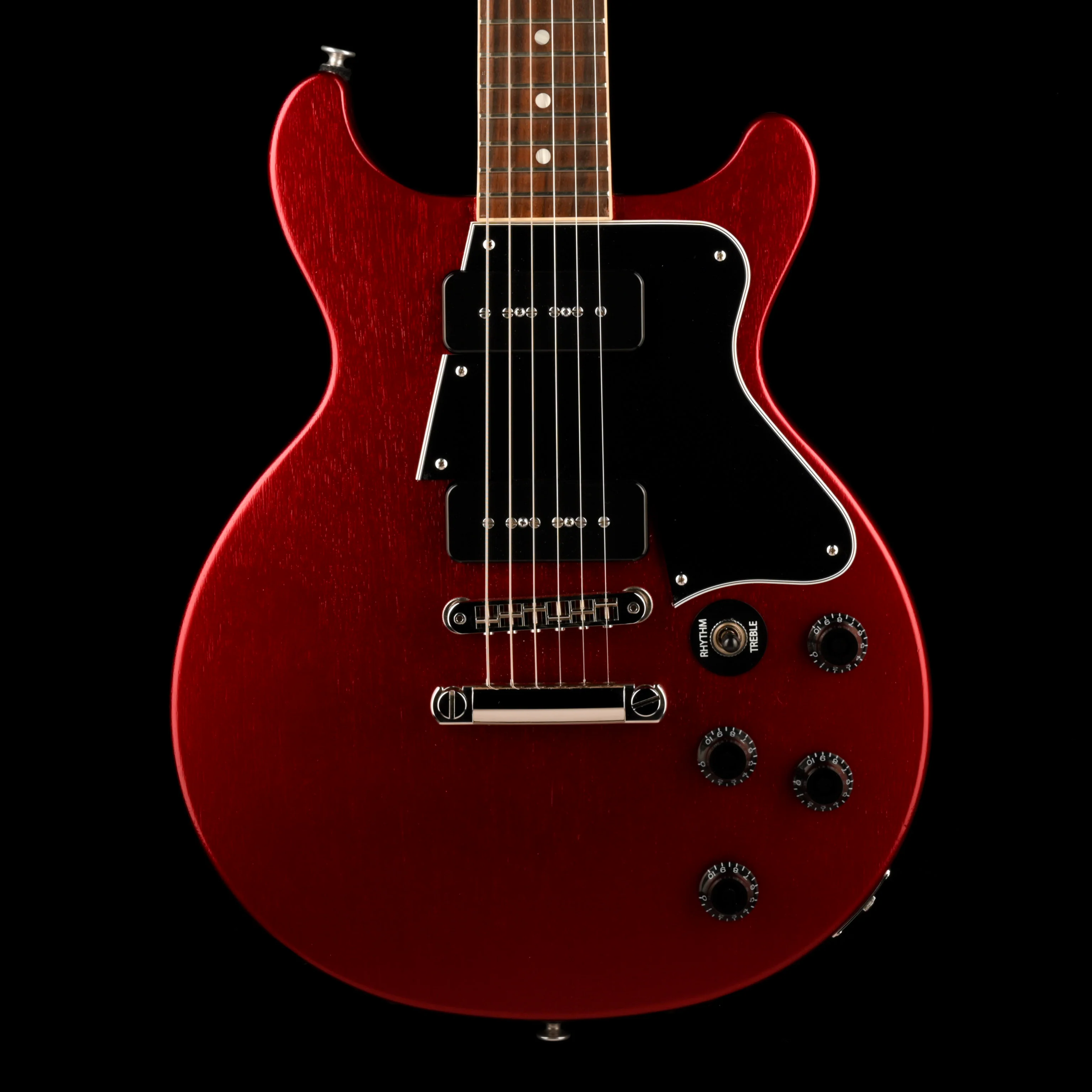 Used 2023 Gibson Rick Beato Les Paul Special Double Cut Sparkling Burgundy Satin with OHSC