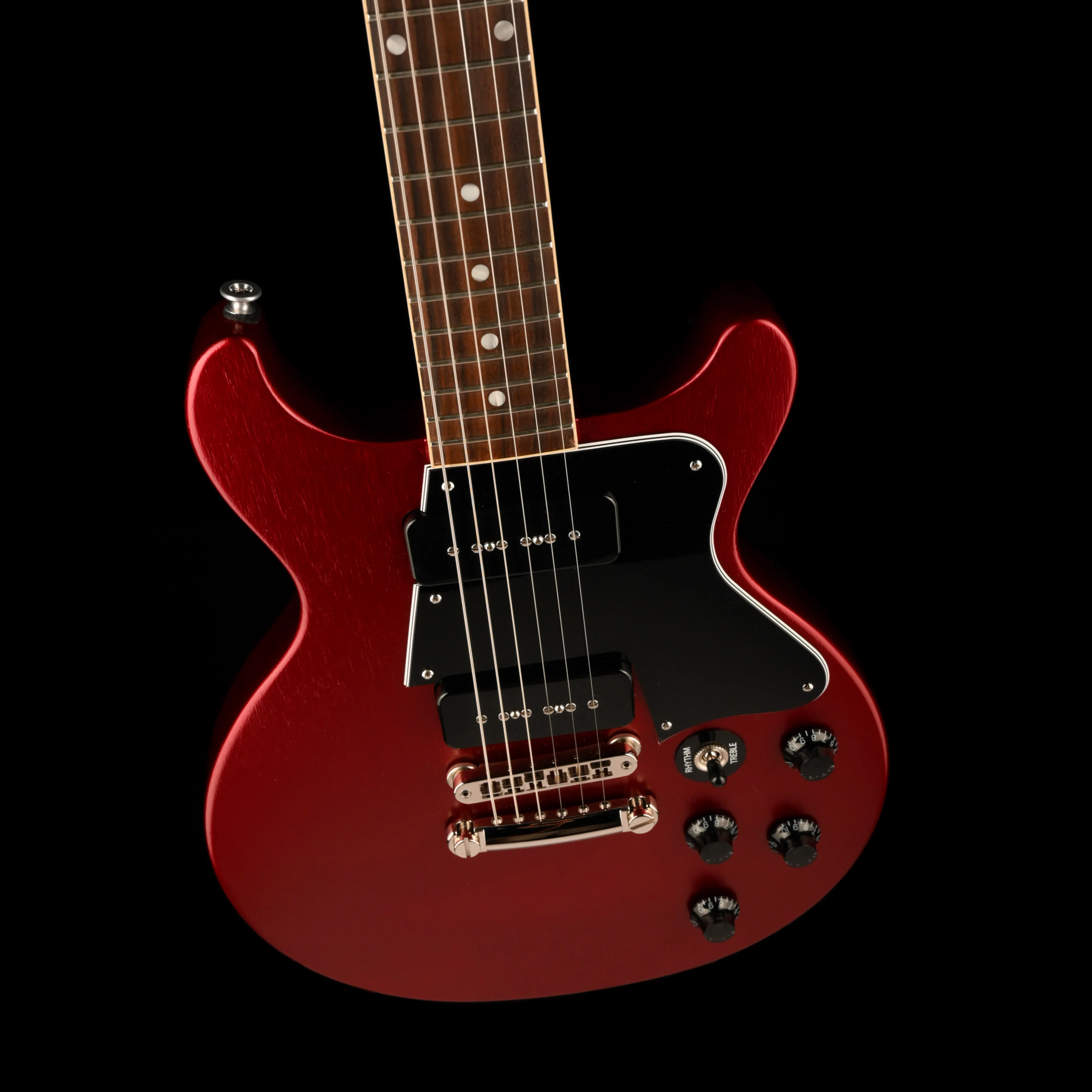 Used 2023 Gibson Rick Beato Les Paul Special Double Cut Sparkling Burgundy Satin with OHSC - Image 3